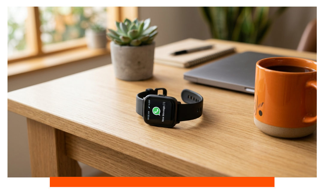 How does WhatsApp work on Fitbit?