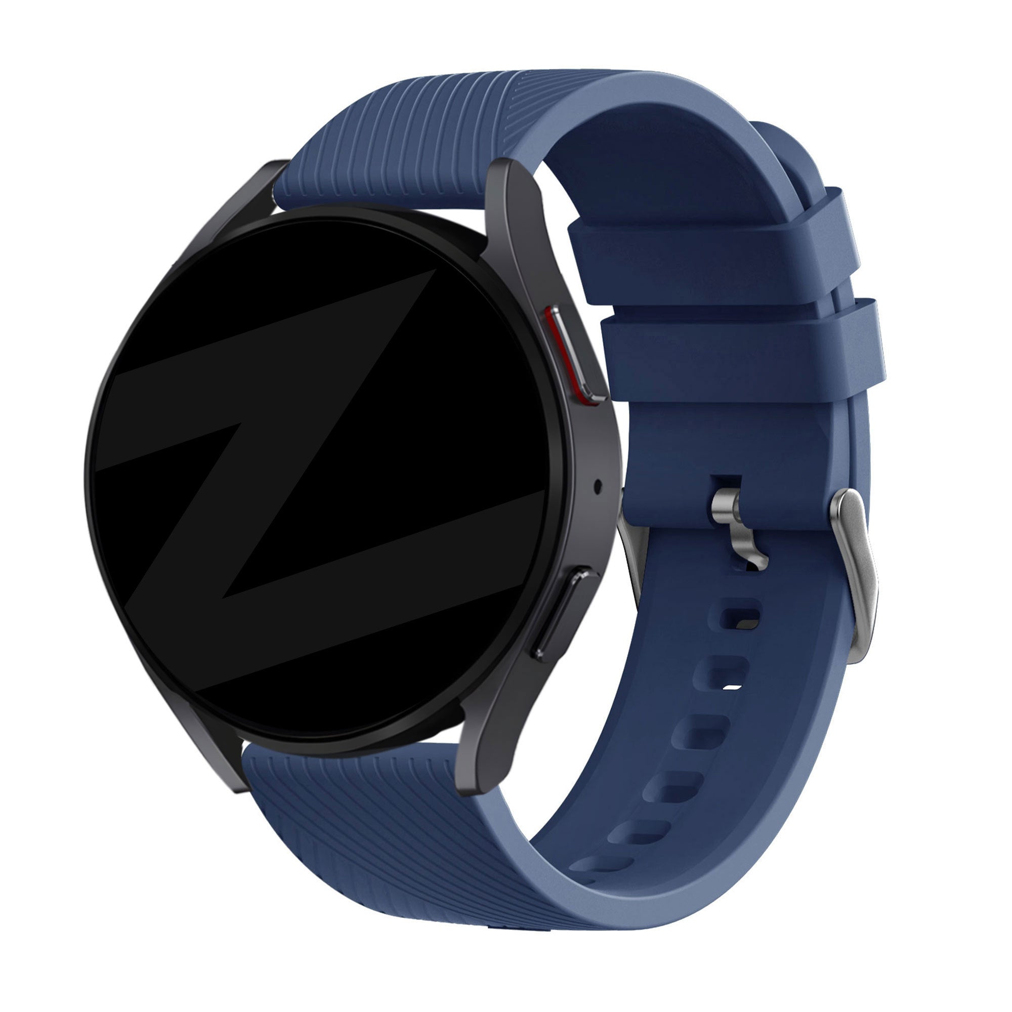 Bandz Bracelets silicone 'Deluxe' Huawei Watch 5 - 46mm (bleu foncé)
