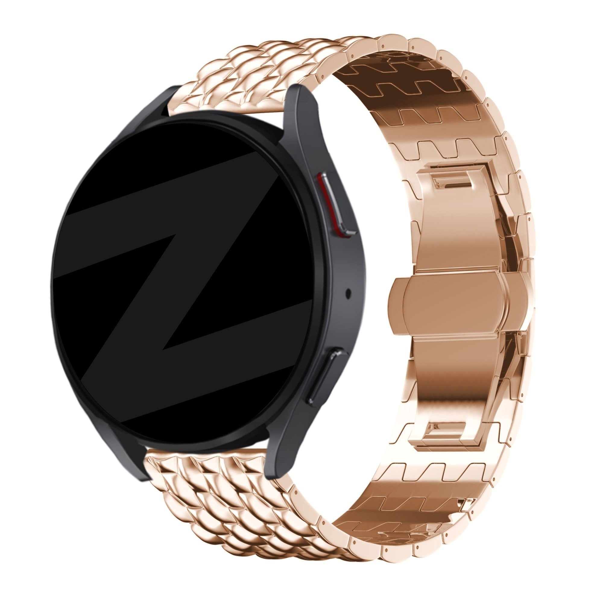 Bandz Bracelet acier 'Dragón' Amazfit Active 2 (or rose)