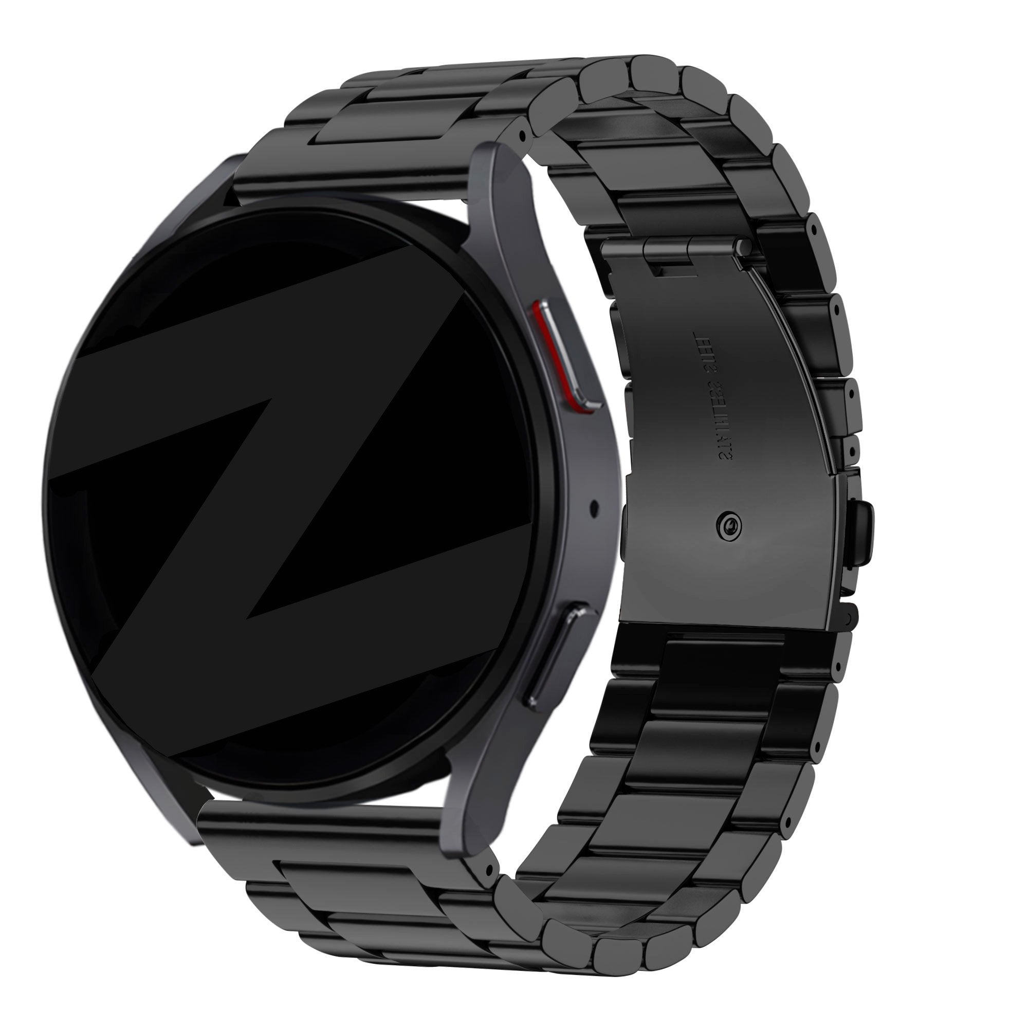 Bandz Bracelet acier 'Classic' Garmin Vivomove 3 (noir)