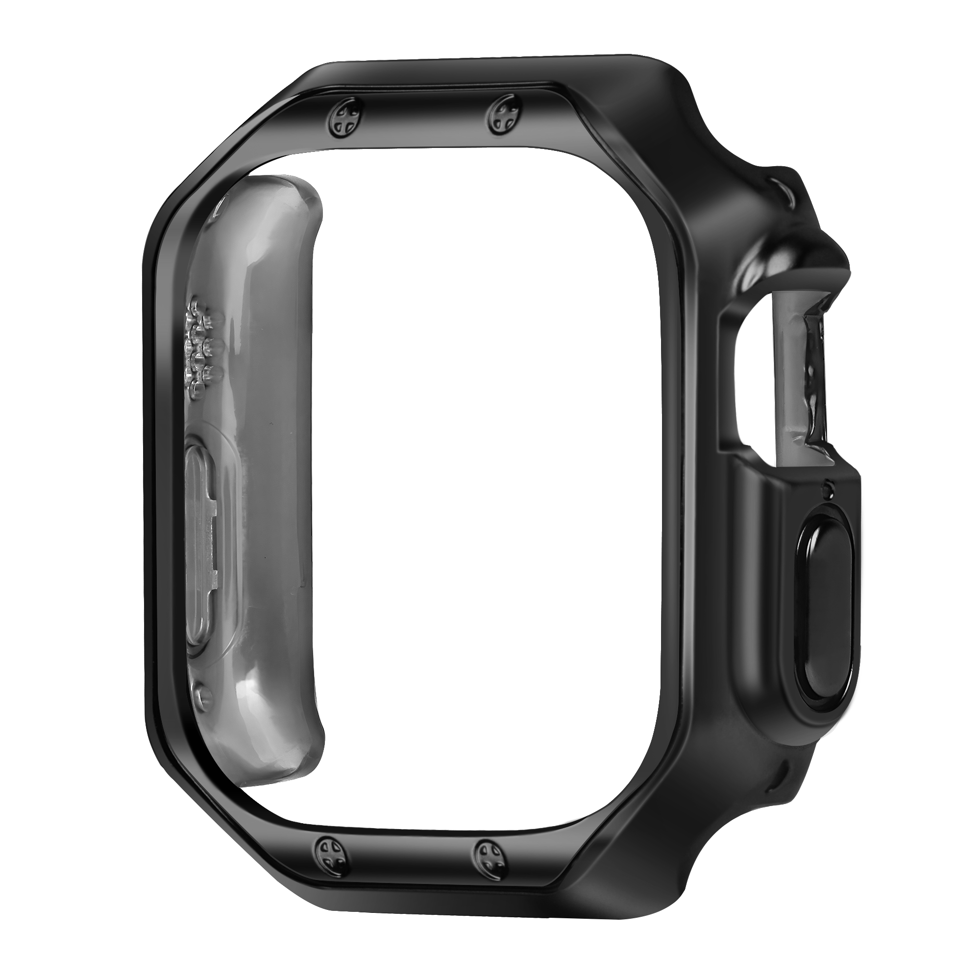 Bandz Coque TPU galvanisé Apple Watch Ultra - 49mm (noir)