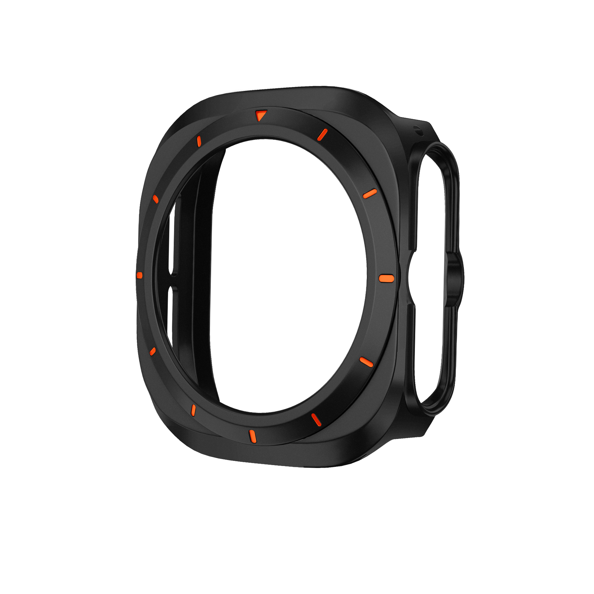 Bandz Coque PC bisel Samsung Galaxy Watch Ultra (noir /orange)