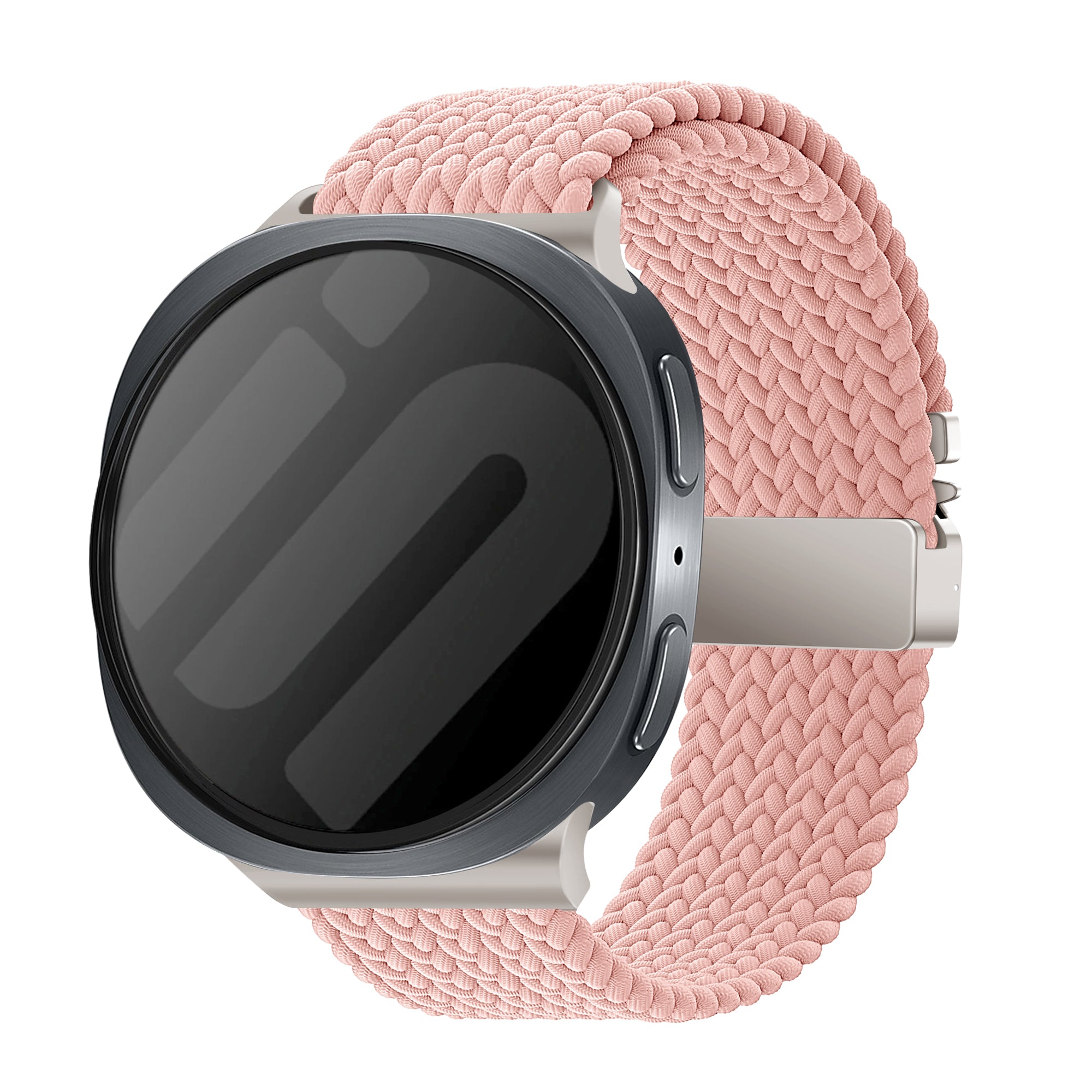 Bracelet tissu avec boucle Samsung Galaxy Watch 8 - 44mm (rose)