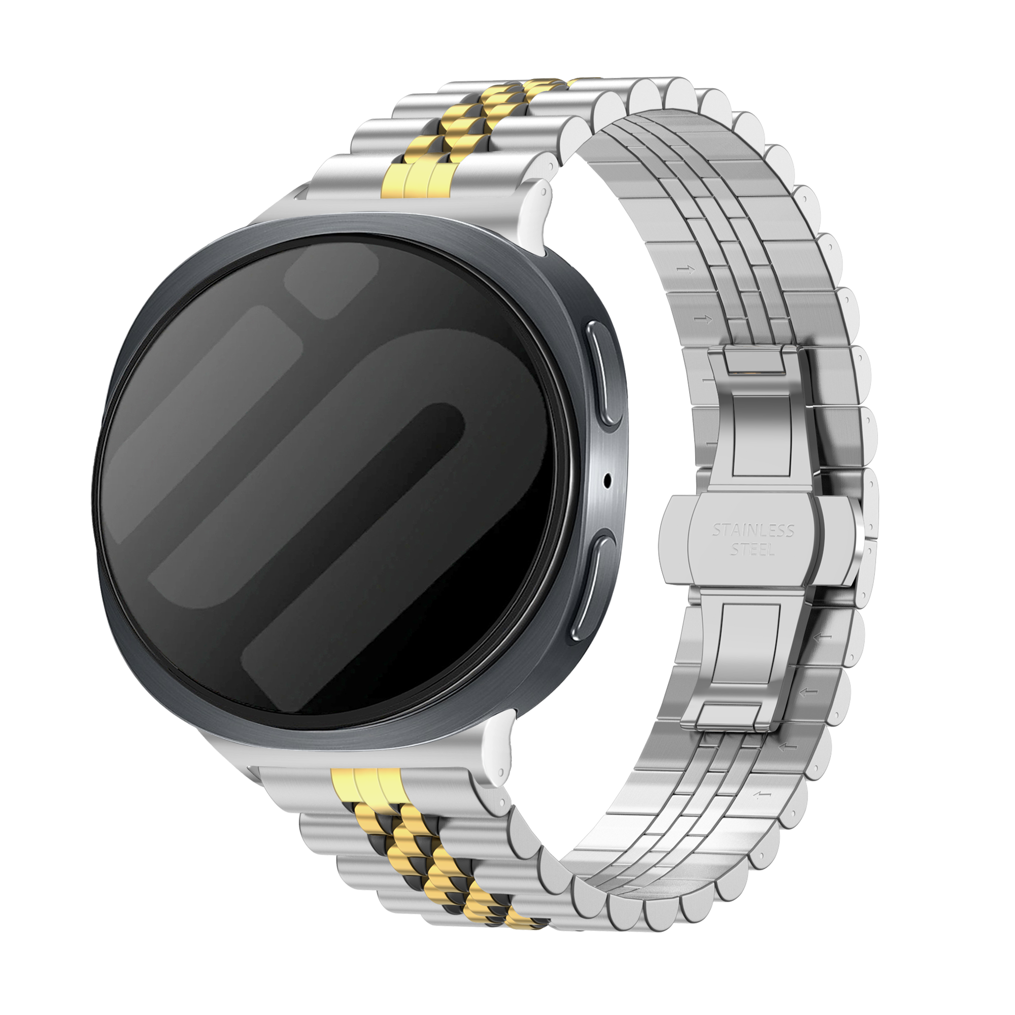 Bracelet acier Jubilee Samsung Galaxy Watch 8 - 40mm (argent/or)