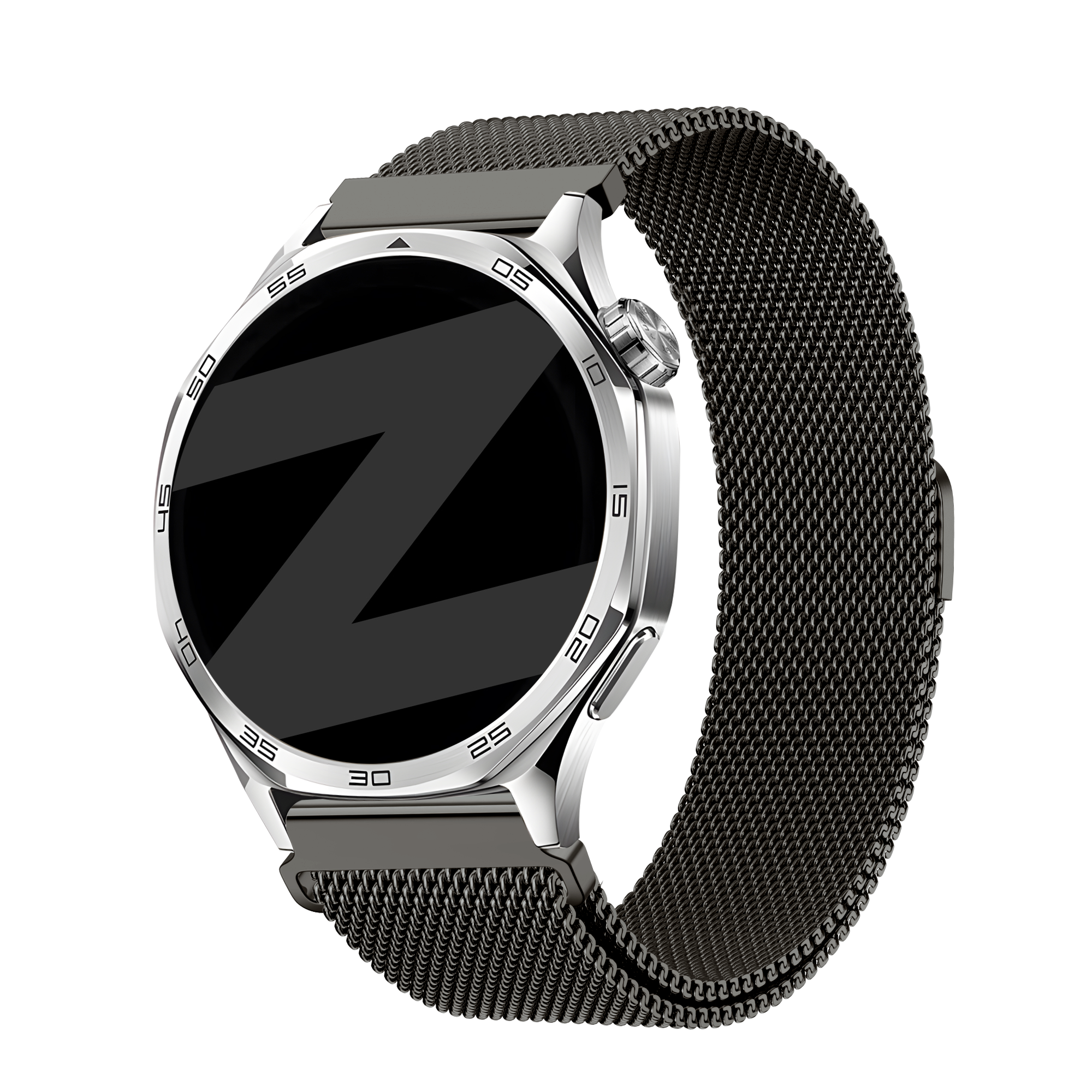 Bandz Xiaomi Watch S4 'One Push' Milanese Strap (Titanium Grey)