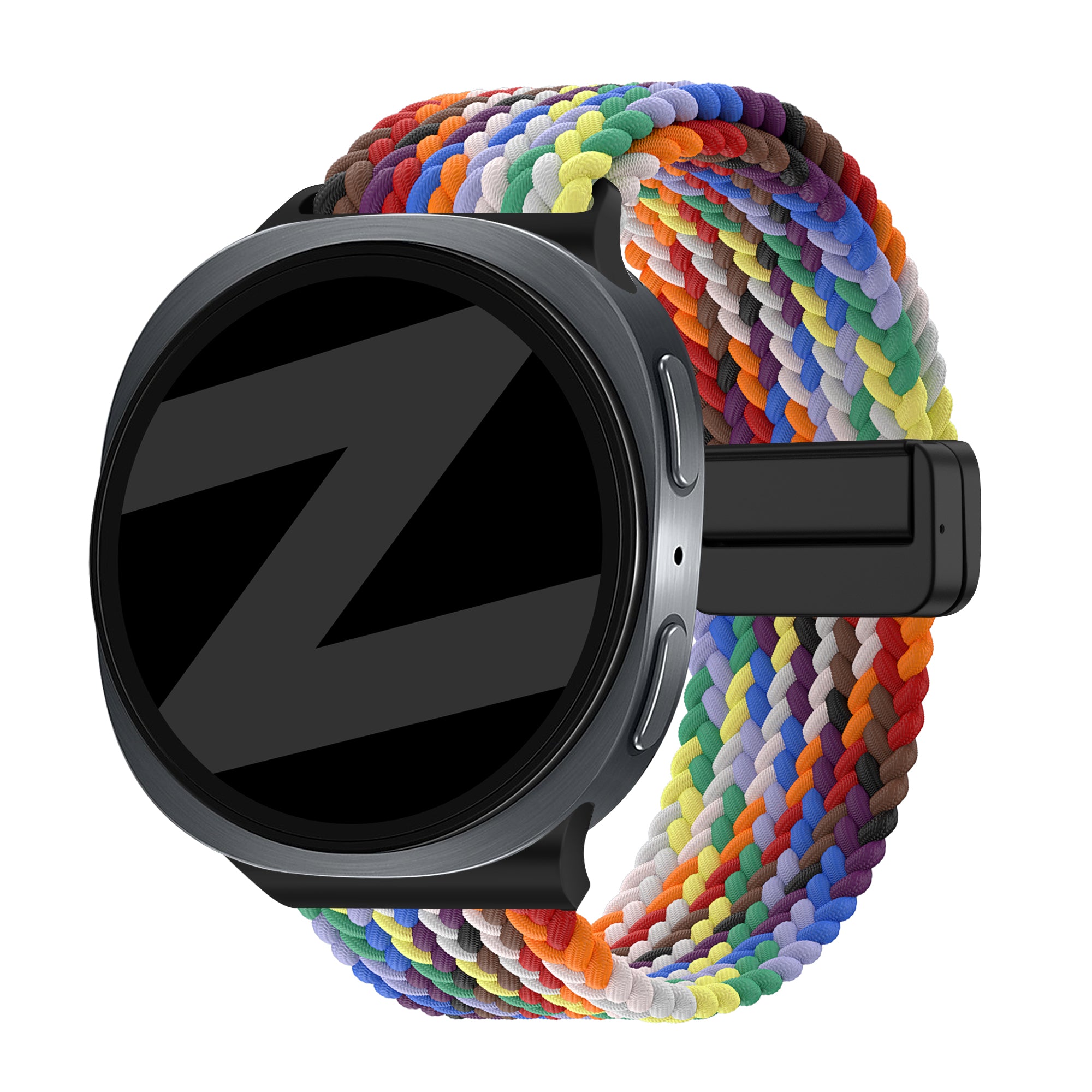 Bandz Samsung Galaxy Watch 8 Classic Magnetic Braided Strap (Colourful)