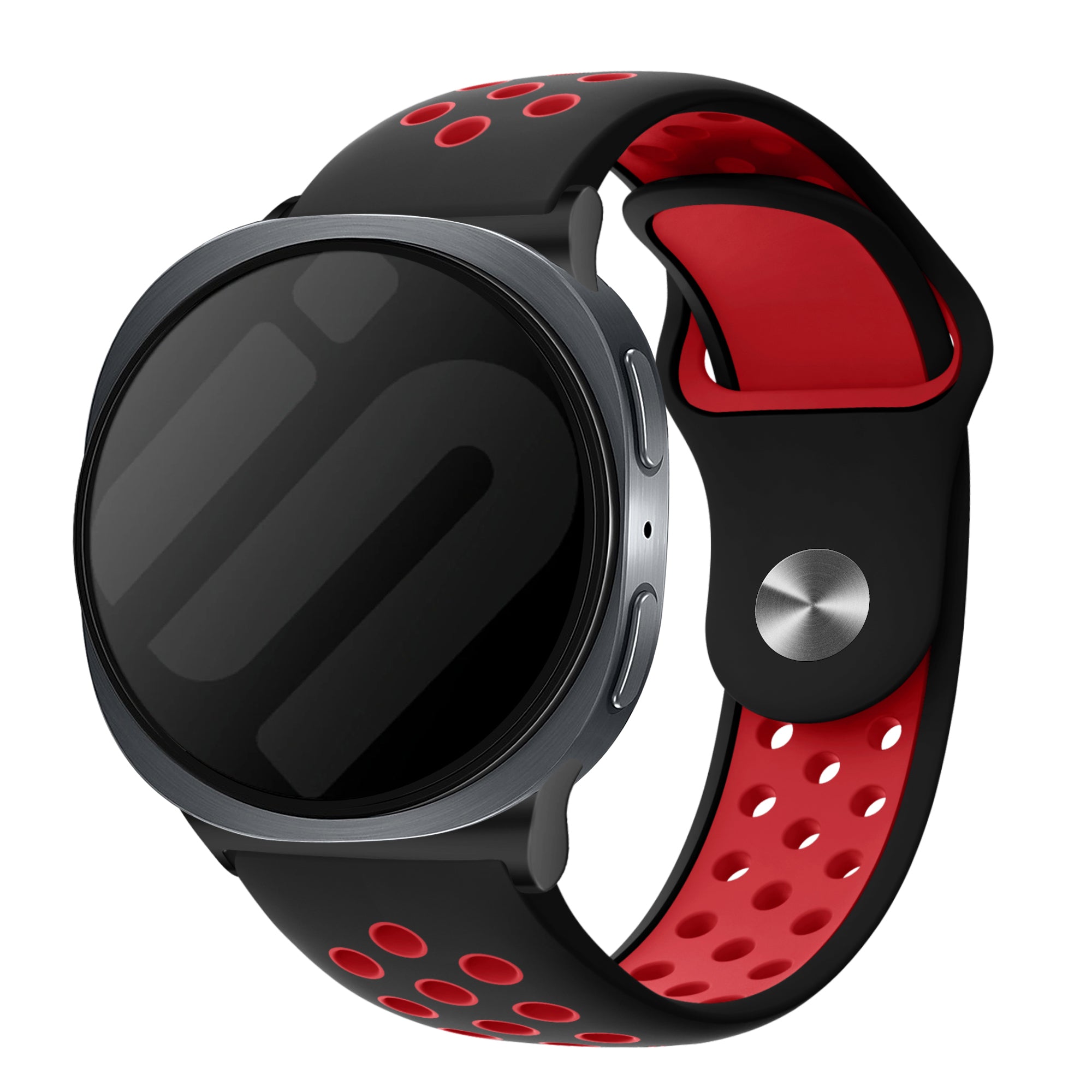 Bracelet sport Samsung Galaxy Watch 8 Classic (noir/rouge)