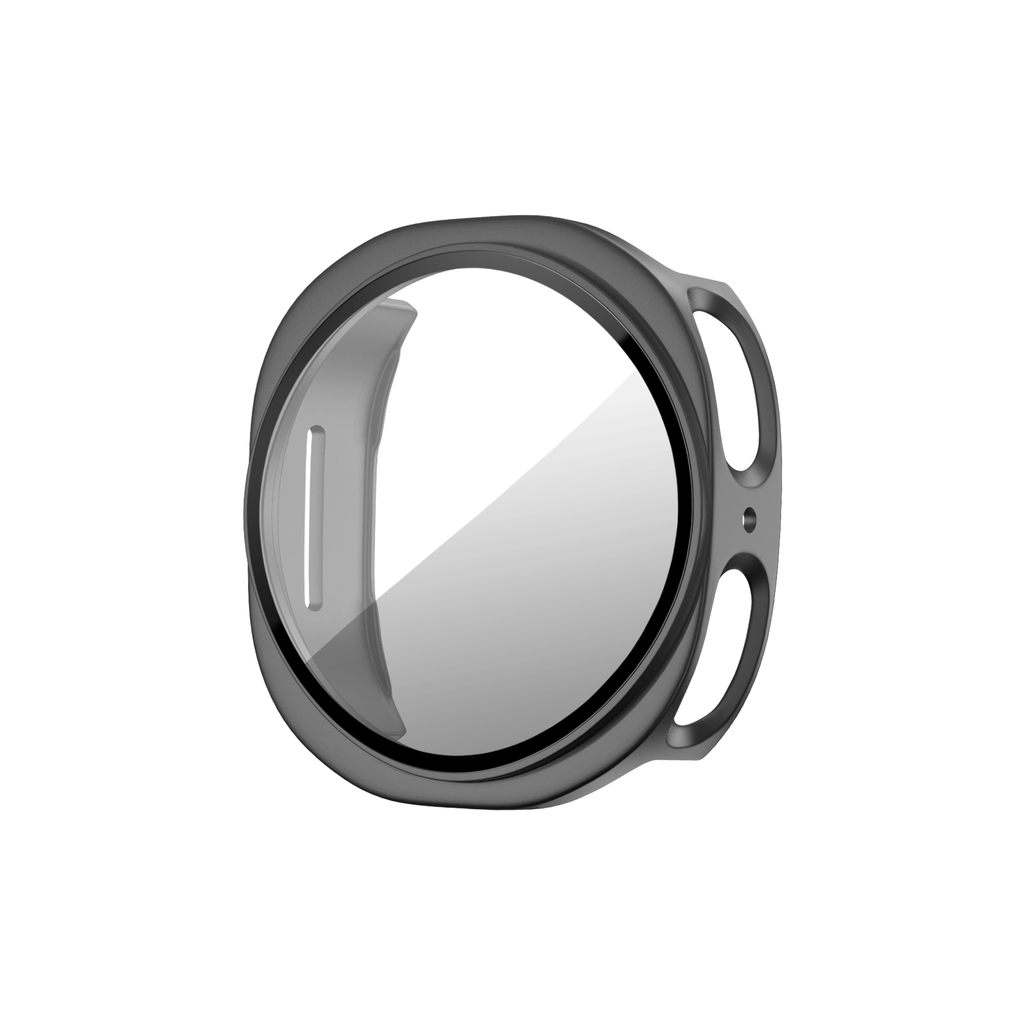 Bandz Coque PC avec verre Samsung Galaxy Watch 8 - 44mm (gris titane)