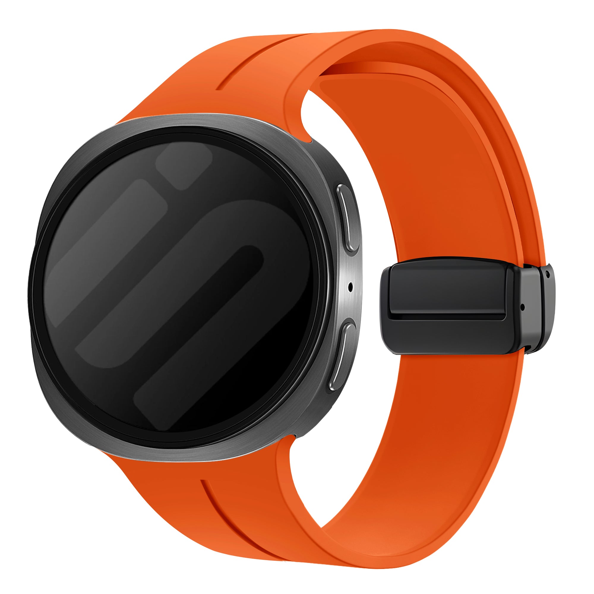 Samsung Galaxy Watch 8 - 40mm D-Buckle Silicone Strap (Orange)