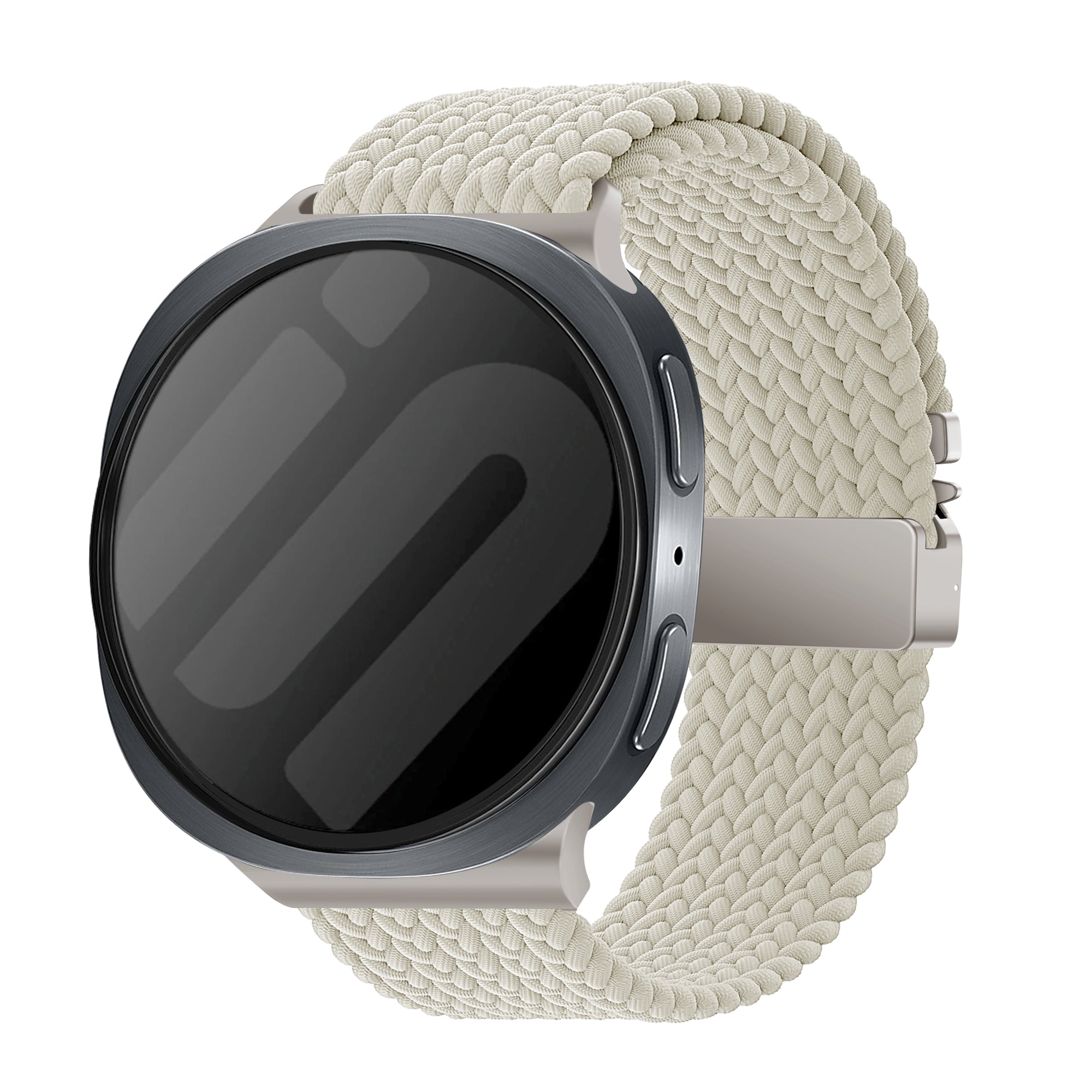 Bracelet tissu avec boucle Samsung Galaxy Watch 8 Classic (lumière stellaire)