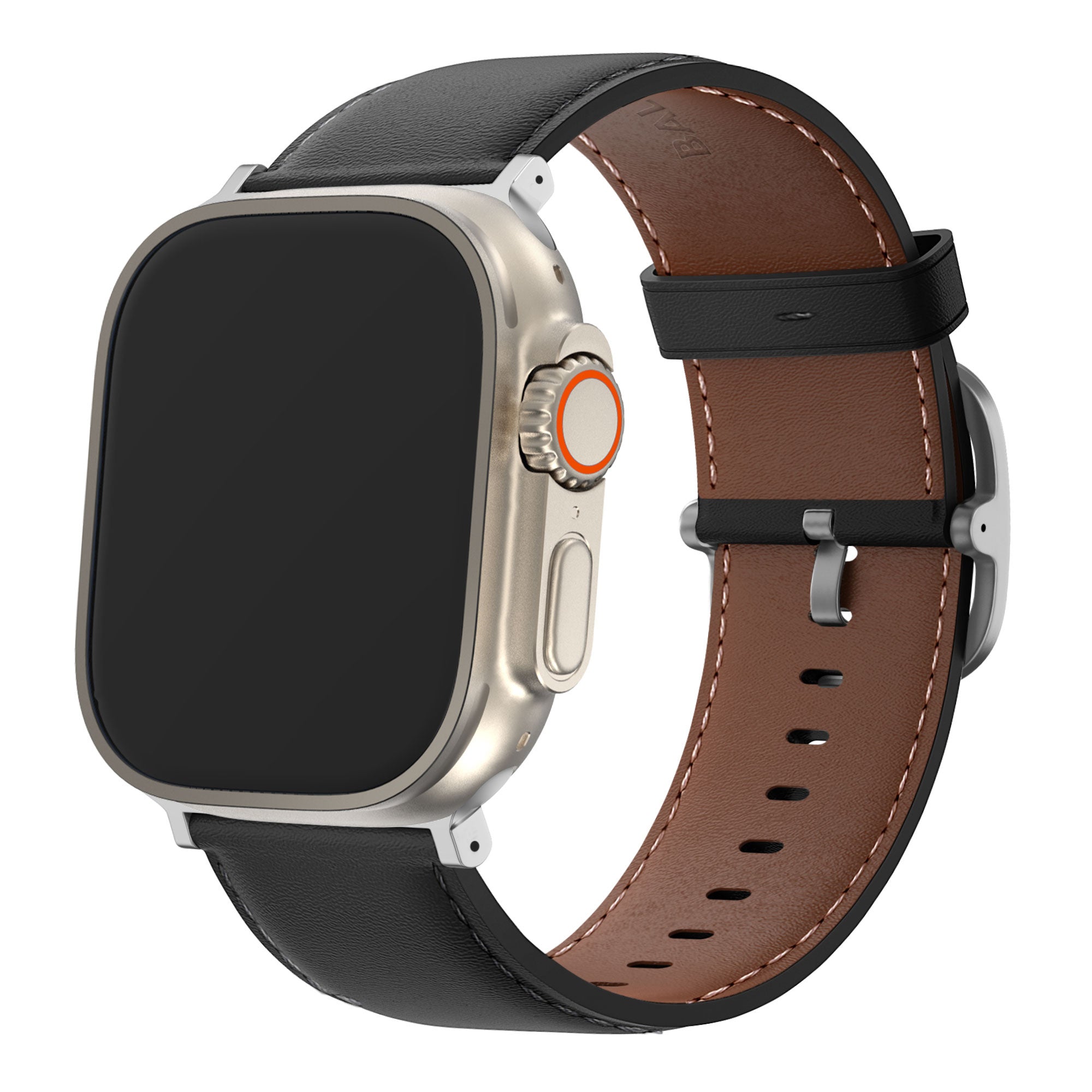 BALR. Apple Watch Leather Strap (Black)