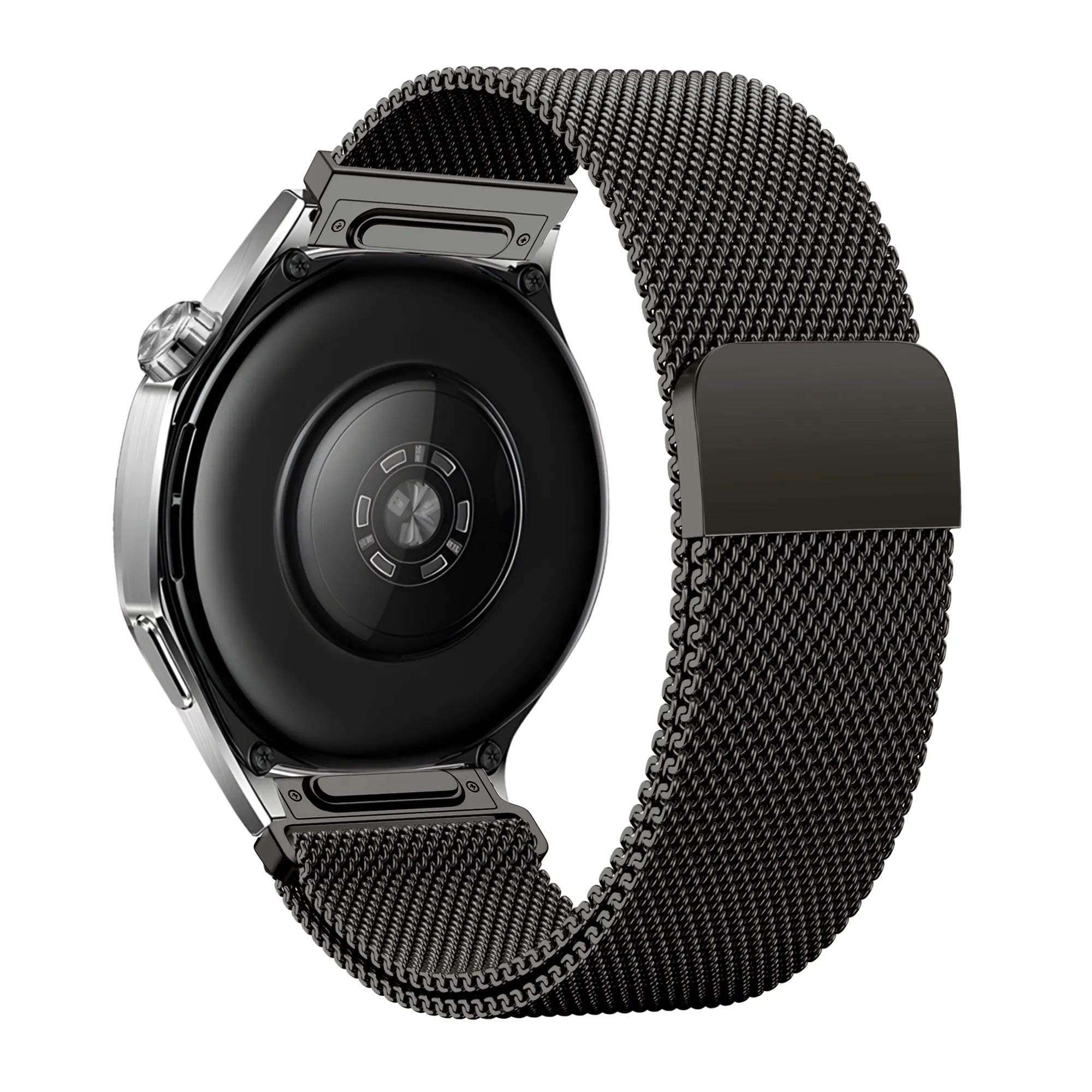 Bandz Huawei Watch GT 2 - 46mm 'One Push' Milanese Strap (Titanium Grey)
