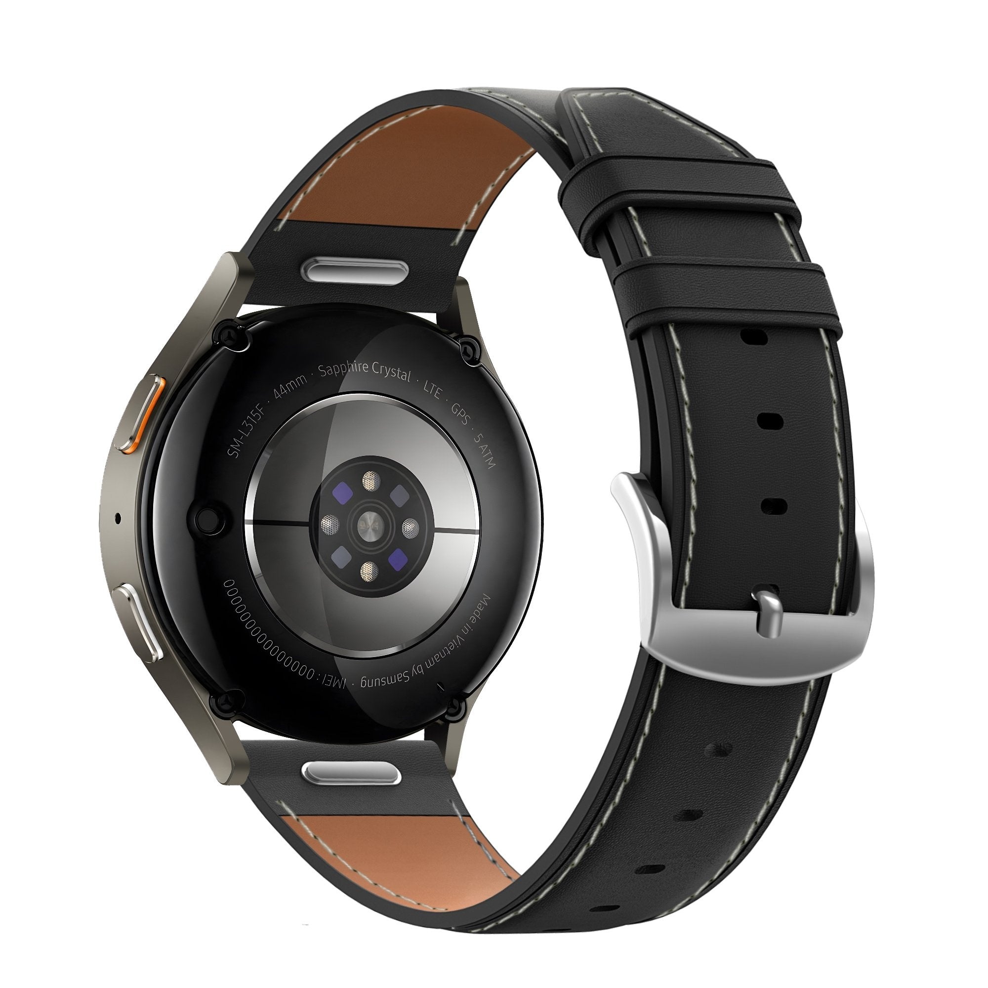 Bandz Bracelet cuir 'Easy Fit' Amazfit Cheetah Pro (noir)