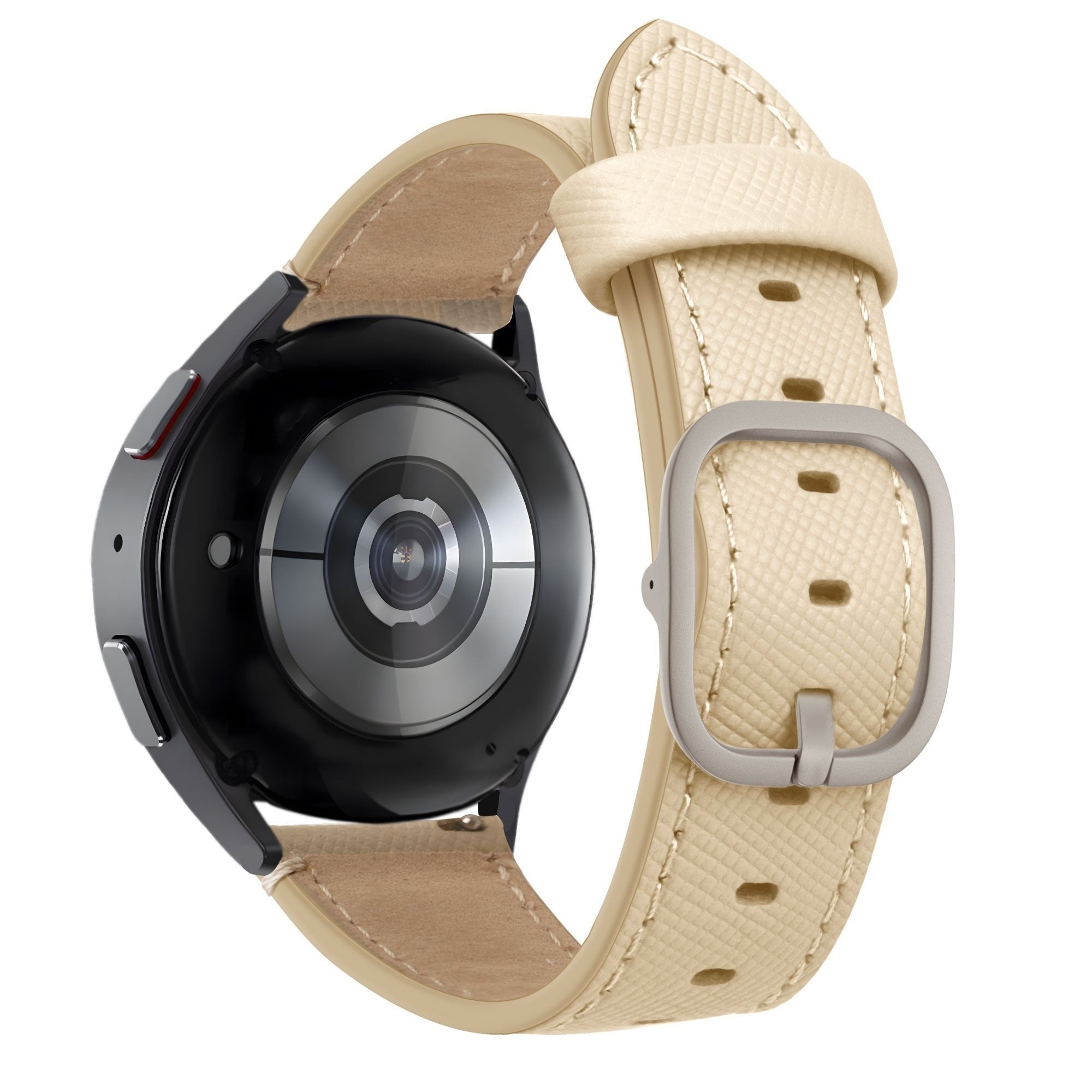 Bandz Bracelet cuir 'Deluxe' Huawei Watch GT 5 46mm (kaki)