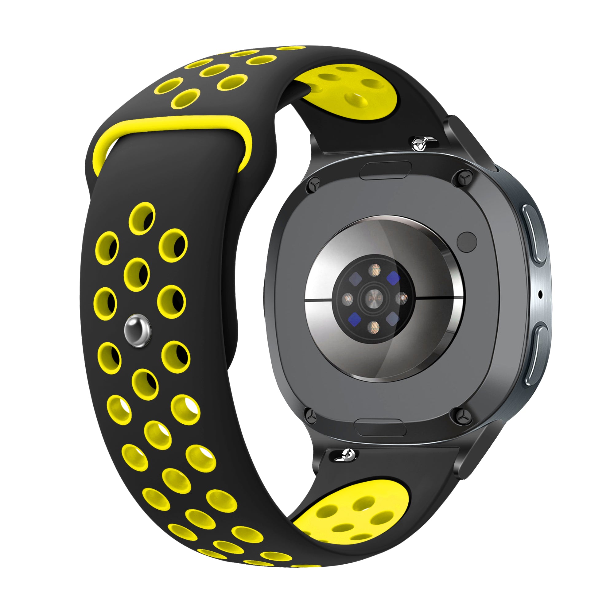 Bracelet sport Samsung Galaxy Watch 8 - 44mm (noir/jaune)