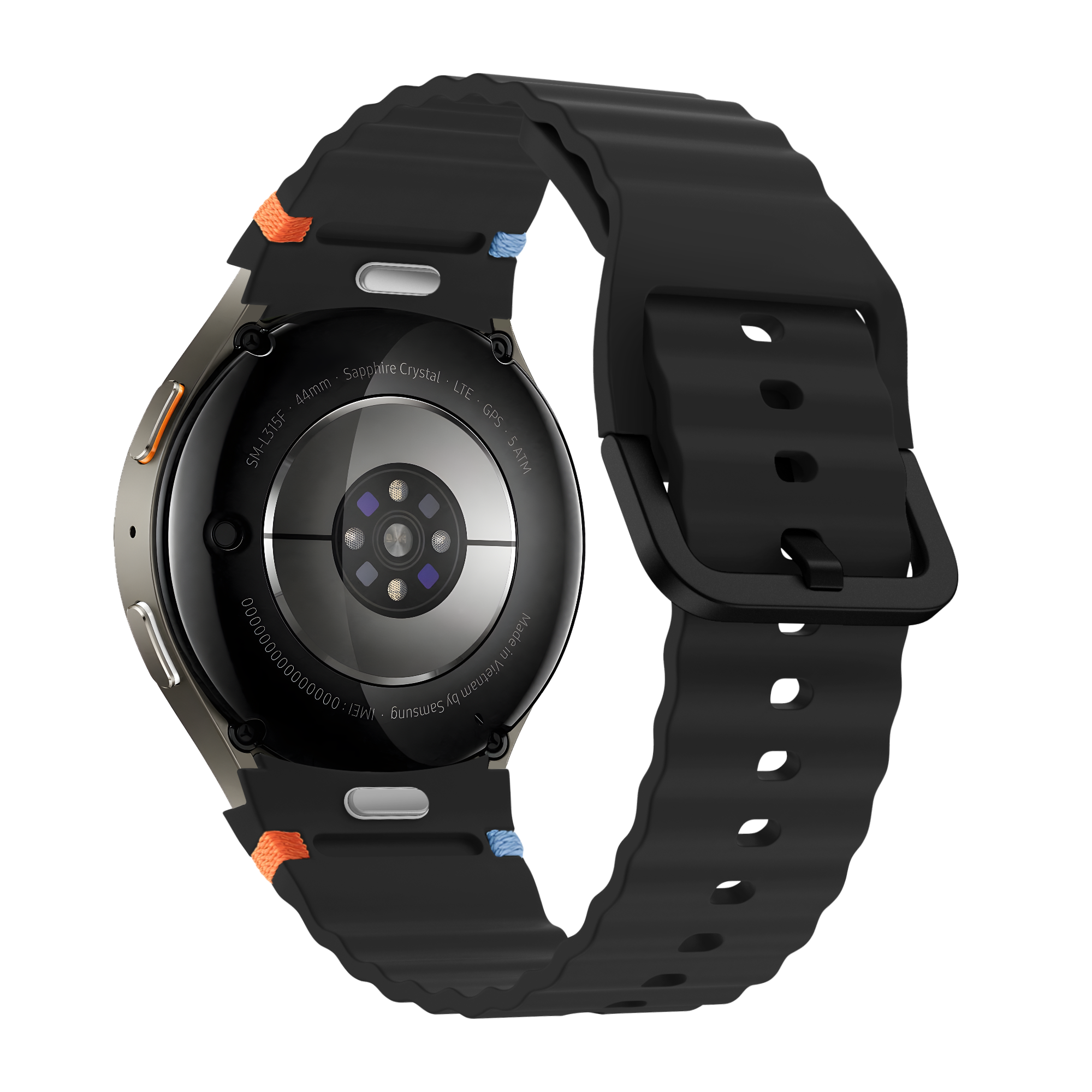 Bandz Samsung Galaxy Watch 4 40mm Wave Strap 'Easy Fit' (Black)