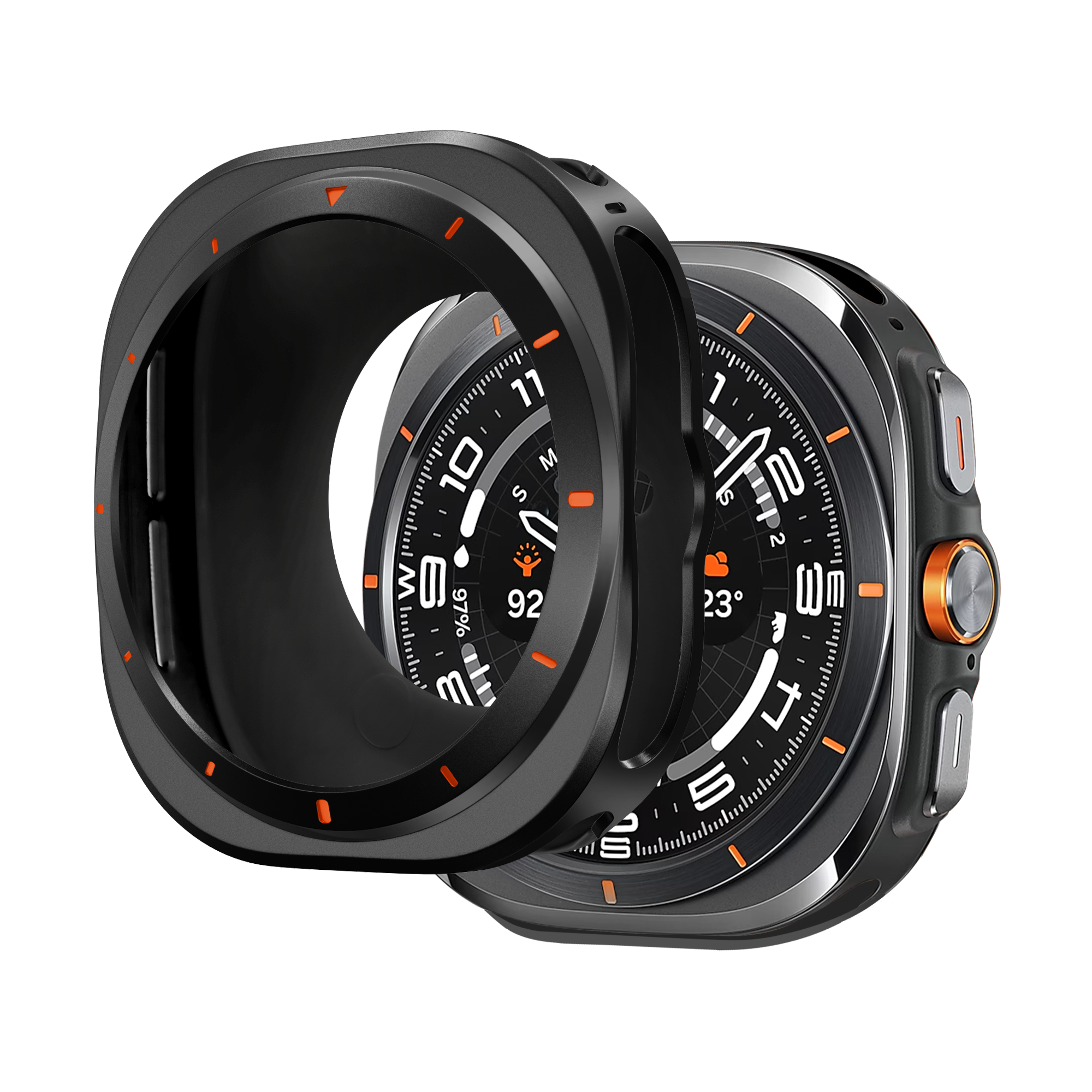 Bandz Coque metallique Samsung Galaxy Watch Ultra (noir)