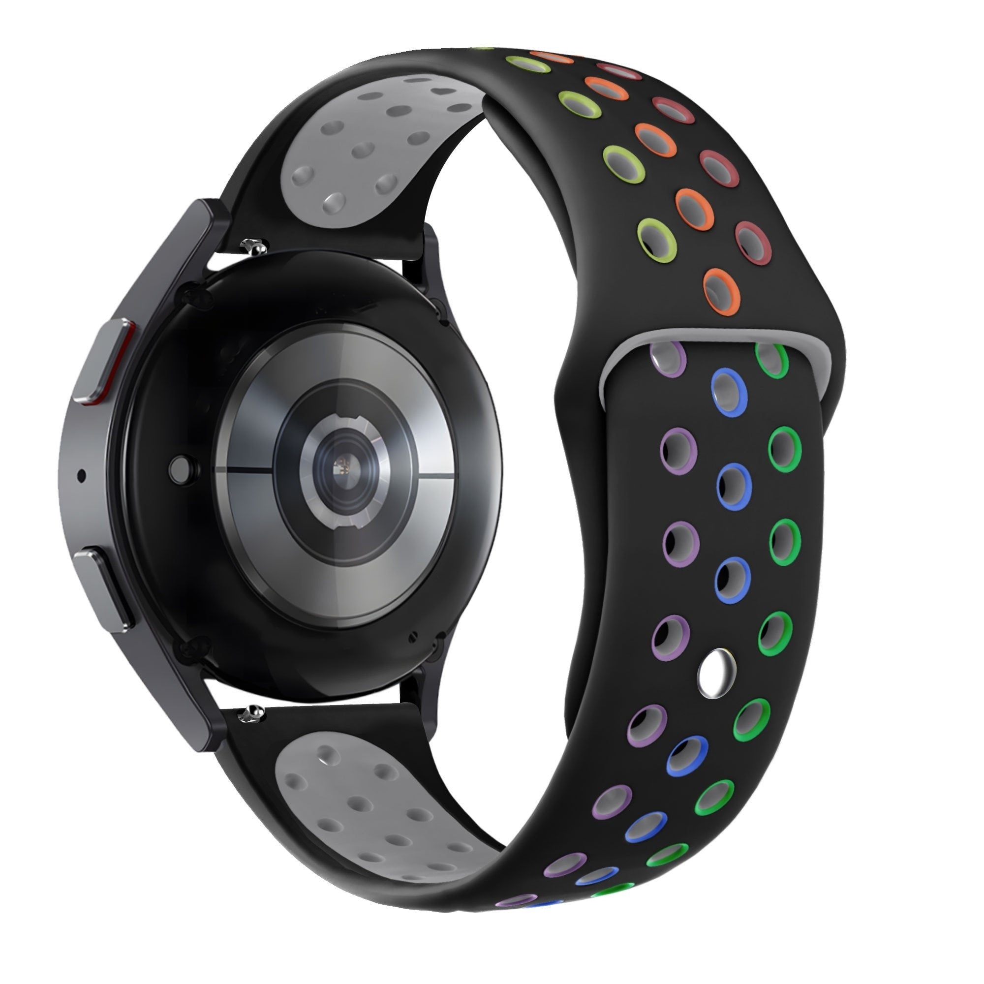 Bandz Bracelet sport 'Deluxe' Coros Apex 42mm (noir/arc-en-ciel)