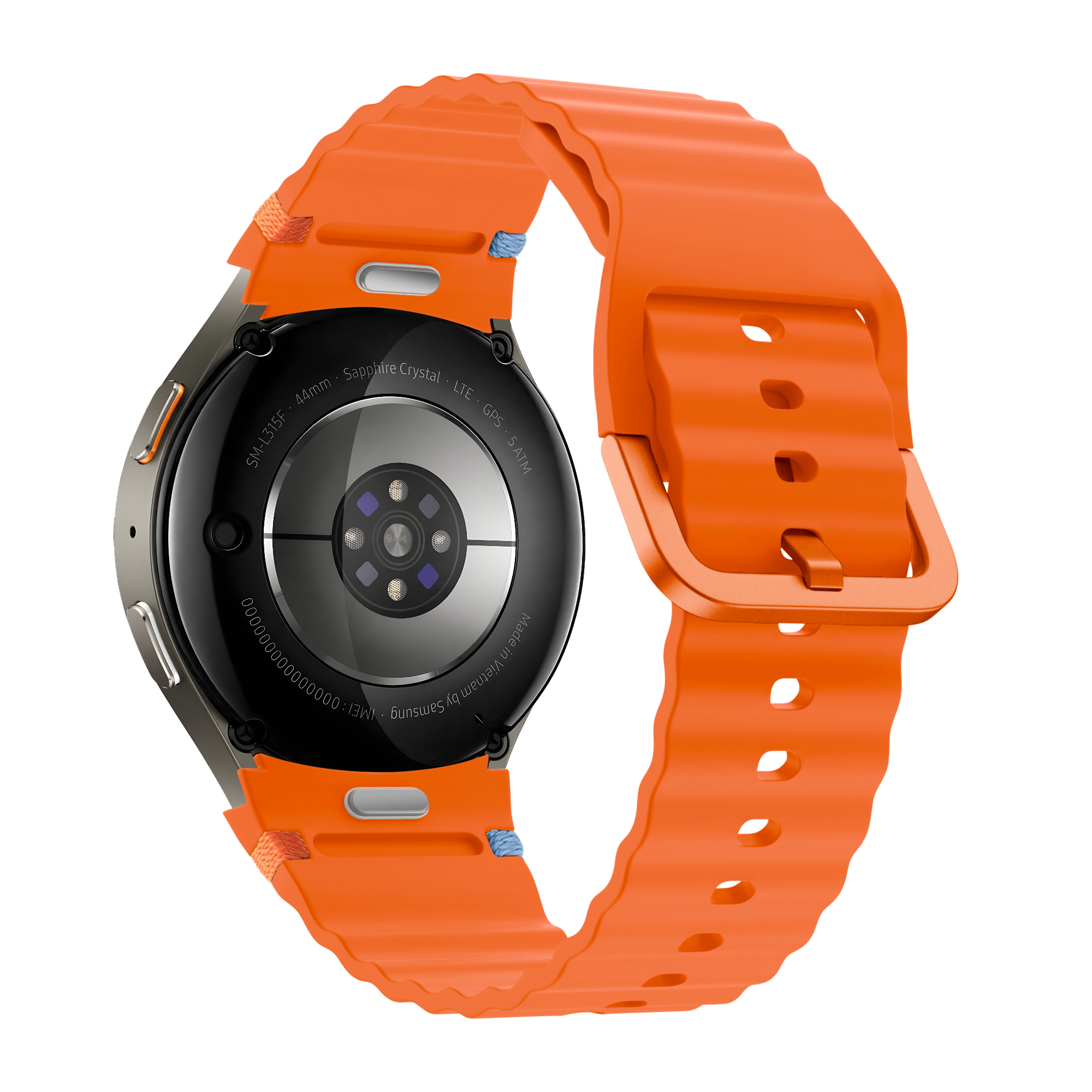 Bandz Bracelet Wave 'Easy Fit' Samsung Galaxy Watch 6 Classic - 43mm (orange)