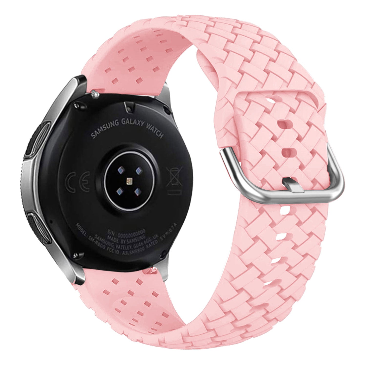 Bracelet silicone tressé Withings Steel HR - 40mm (rose)