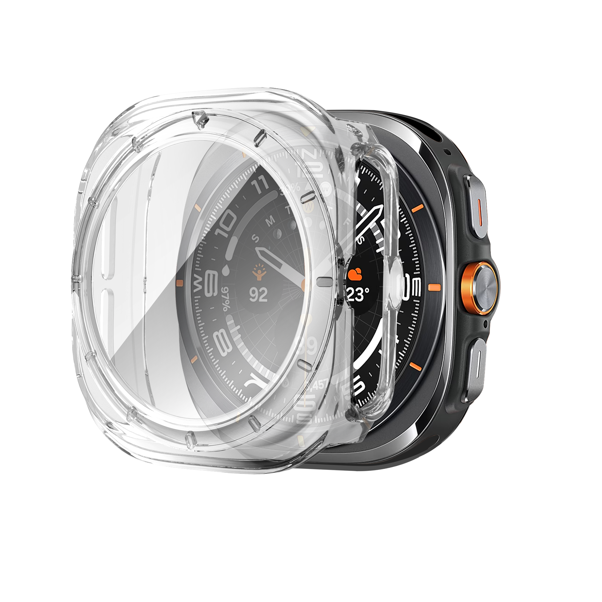 Bandz Coque PC avec verre Samsung Galaxy Watch Ultra (transparent)