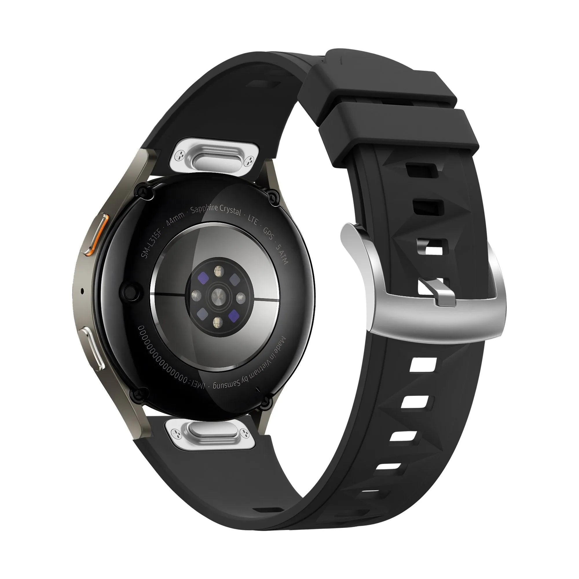 Bandz Bracelet silicone 'Easy Fit' Fossil Gen 6 - 42mm (noir)