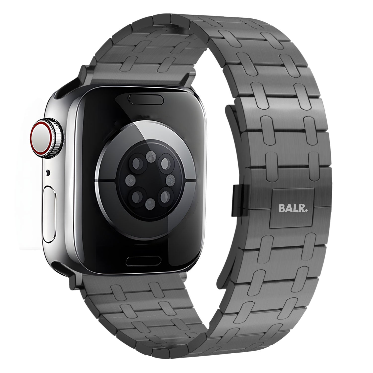BALR. Bracelet en acier inoxydable pour Apple Watch (noir)