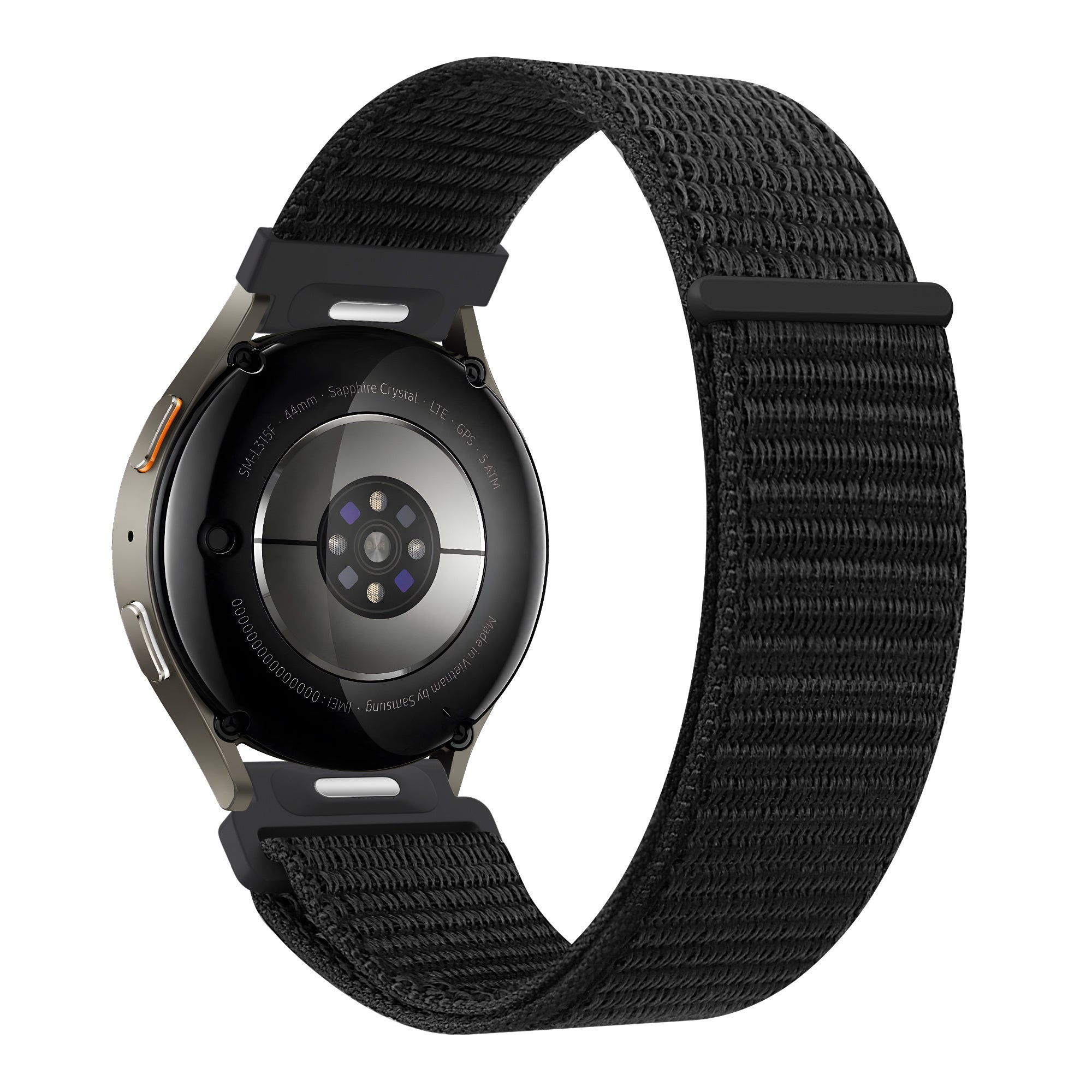 Bandz Bracelet nylon 'Easy Fit' Samsung Galaxy Watch 7 - 44mm (noir)