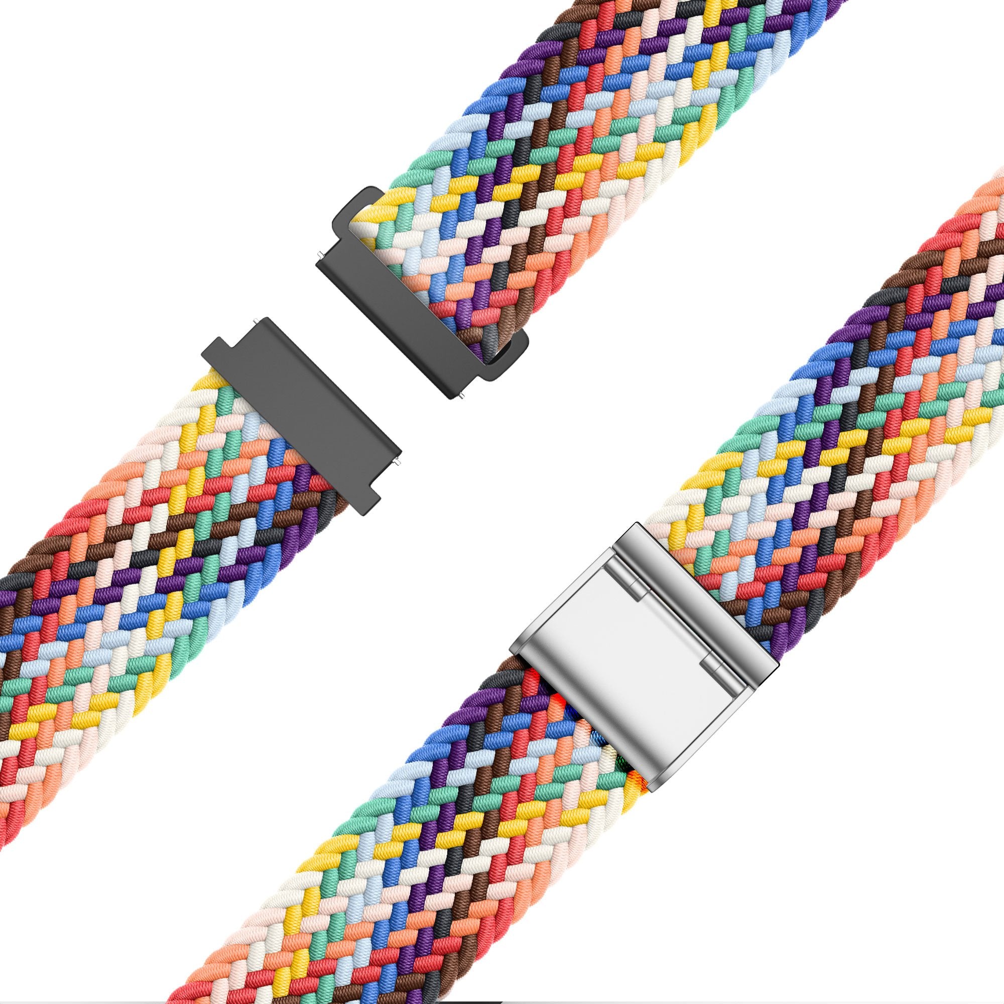 Bandz Garmin Vivomove Sport Woven Nylon Strap (Rainbow)