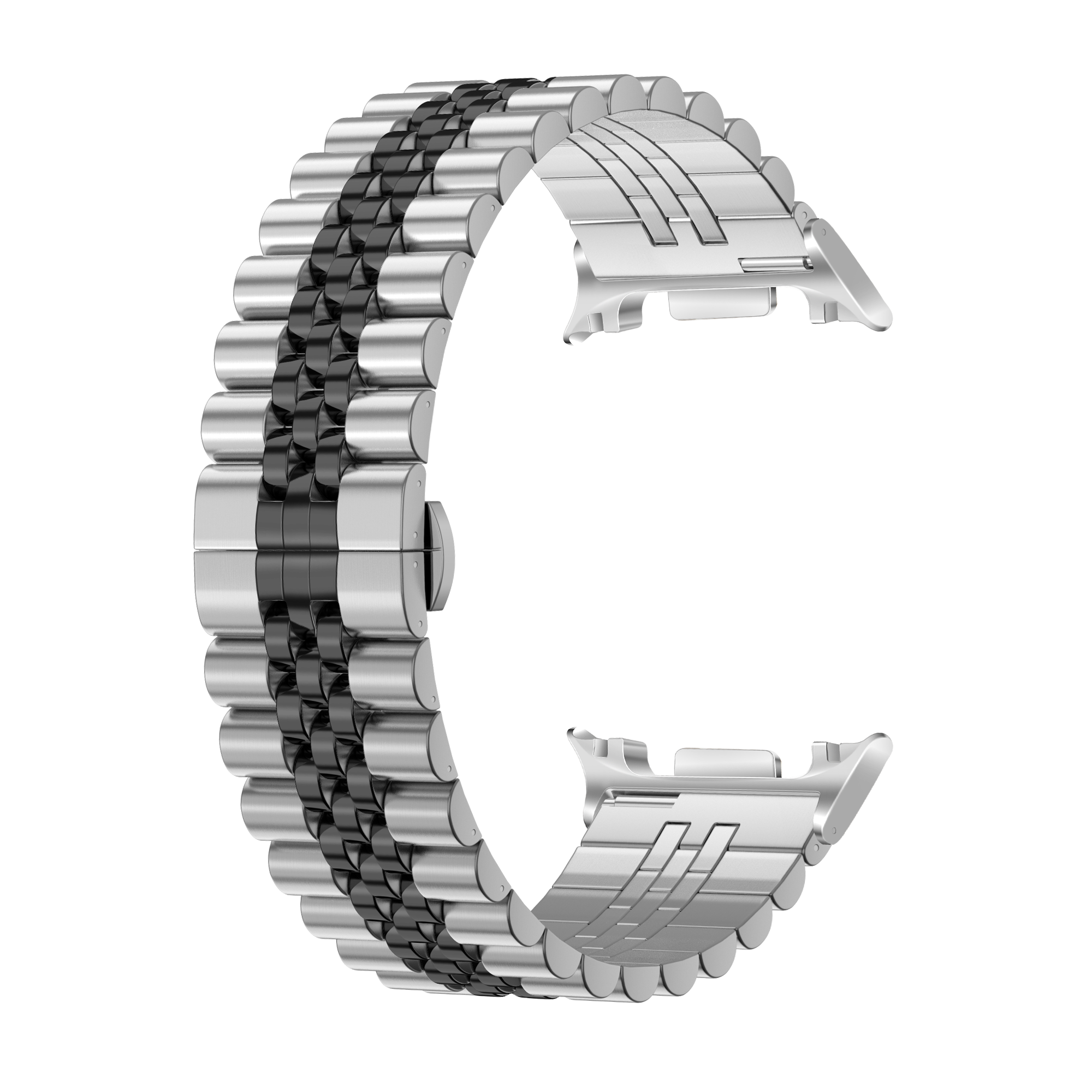 Bracelet acier Jubilee Samsung Galaxy Watch 8 - 44mm (argent/noir)