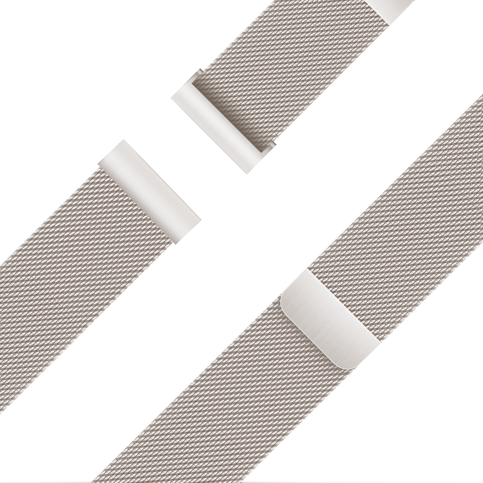 Bandz Garmin Forerunner 265s Milanese Loop Strap (Starlight)