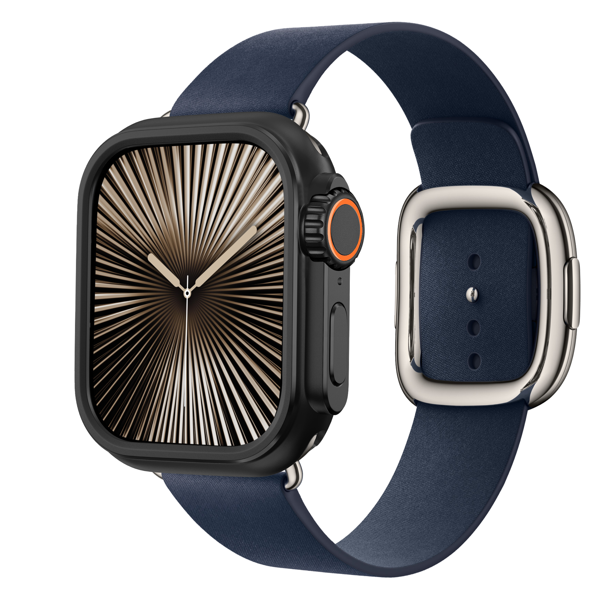 Bandz Coque metallique Apple Watch 7/8/9 - 45mm (noir)