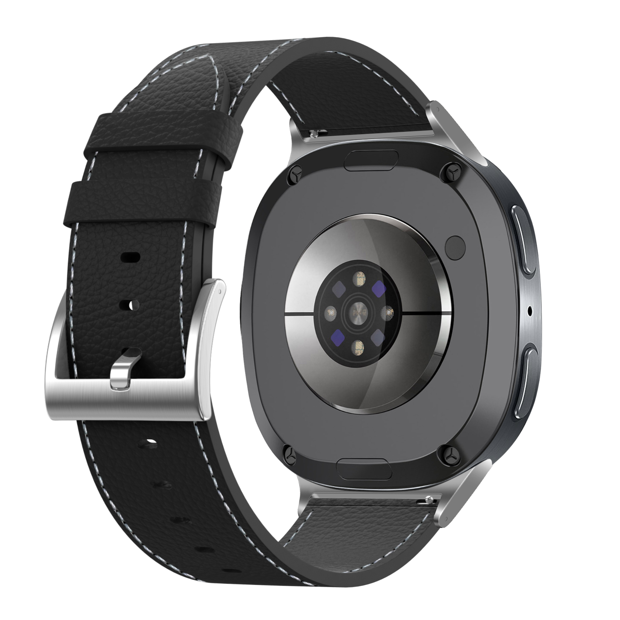 Samsung Galaxy Watch 8 - 44mm Leather Grain Strap (Black)