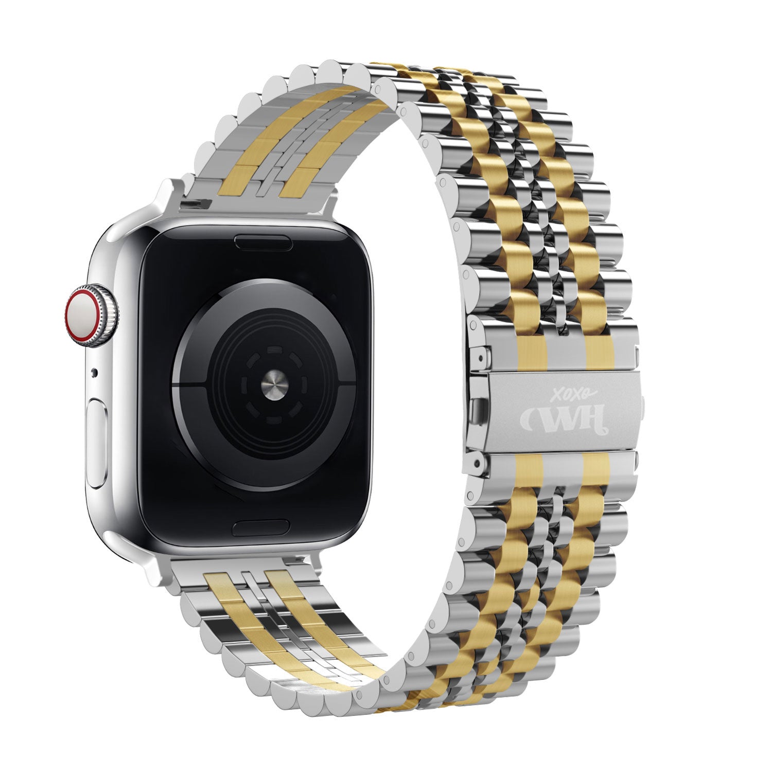 Bracelet acier xoxo Wildhearts Apple Watch (argenté/doré)