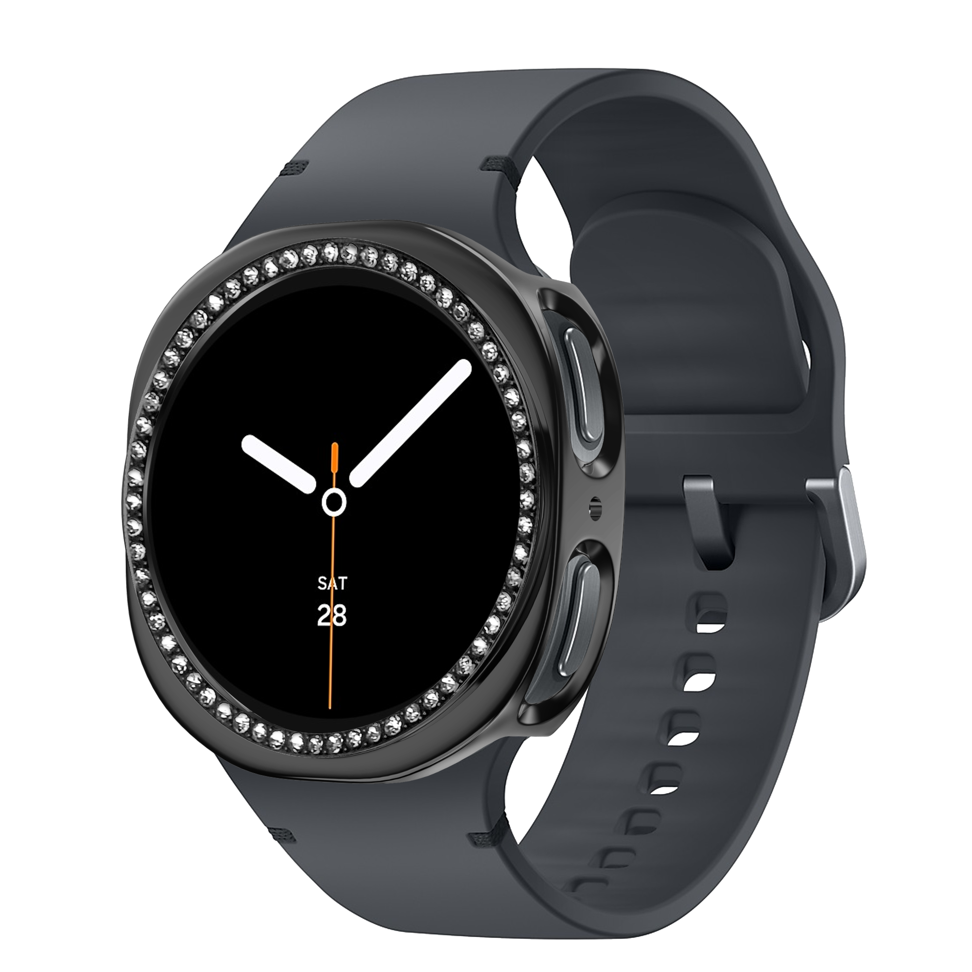 Bandz Coque PC Diamante Samsung Galaxy Watch 8 - 40mm (noir)