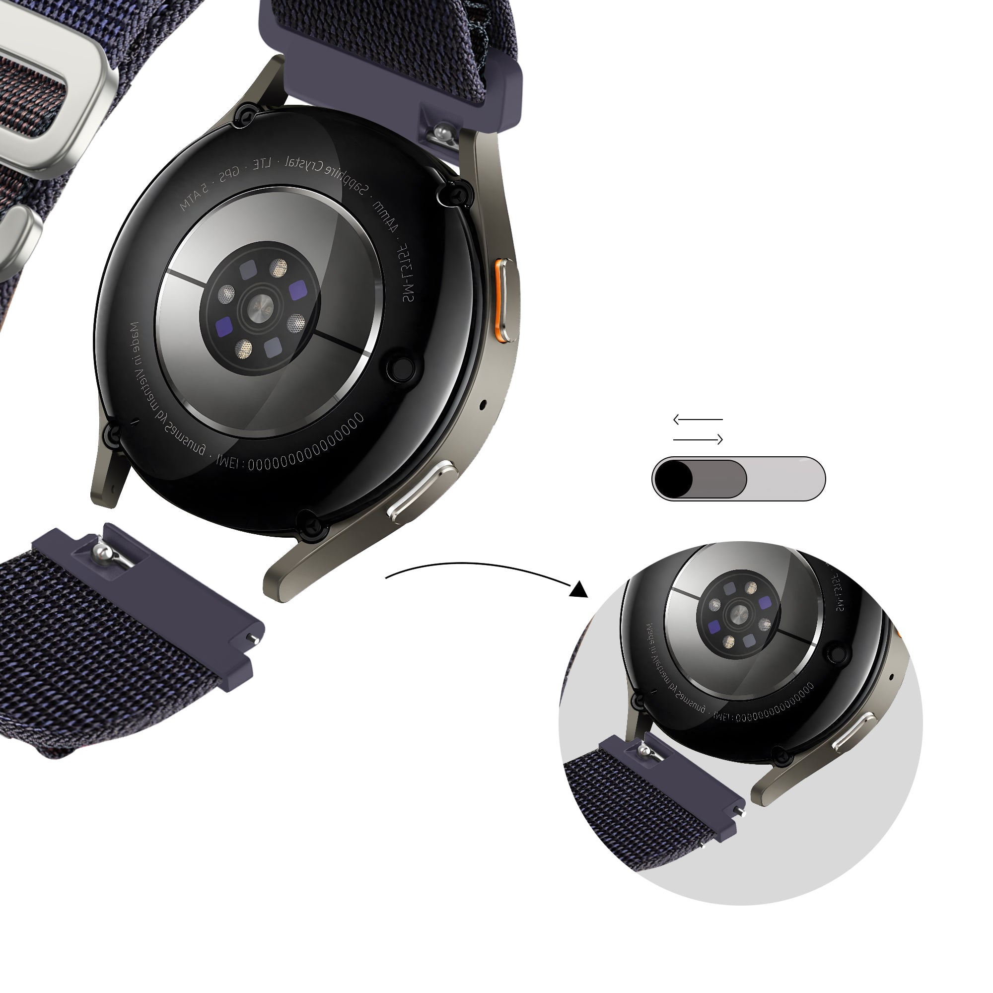 Bandz Bracelet nylon Alpine Xiaomi Watch S1 (indigo)