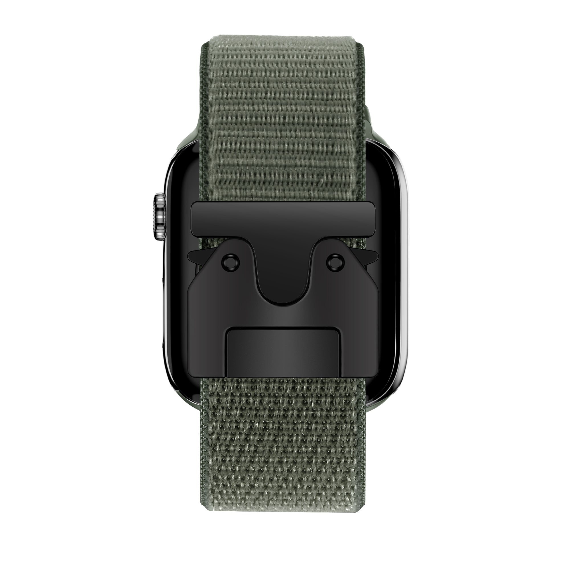 Bandz Bracelet nylon 'Classique' avec P-buckle Apple Watch (vert armée)