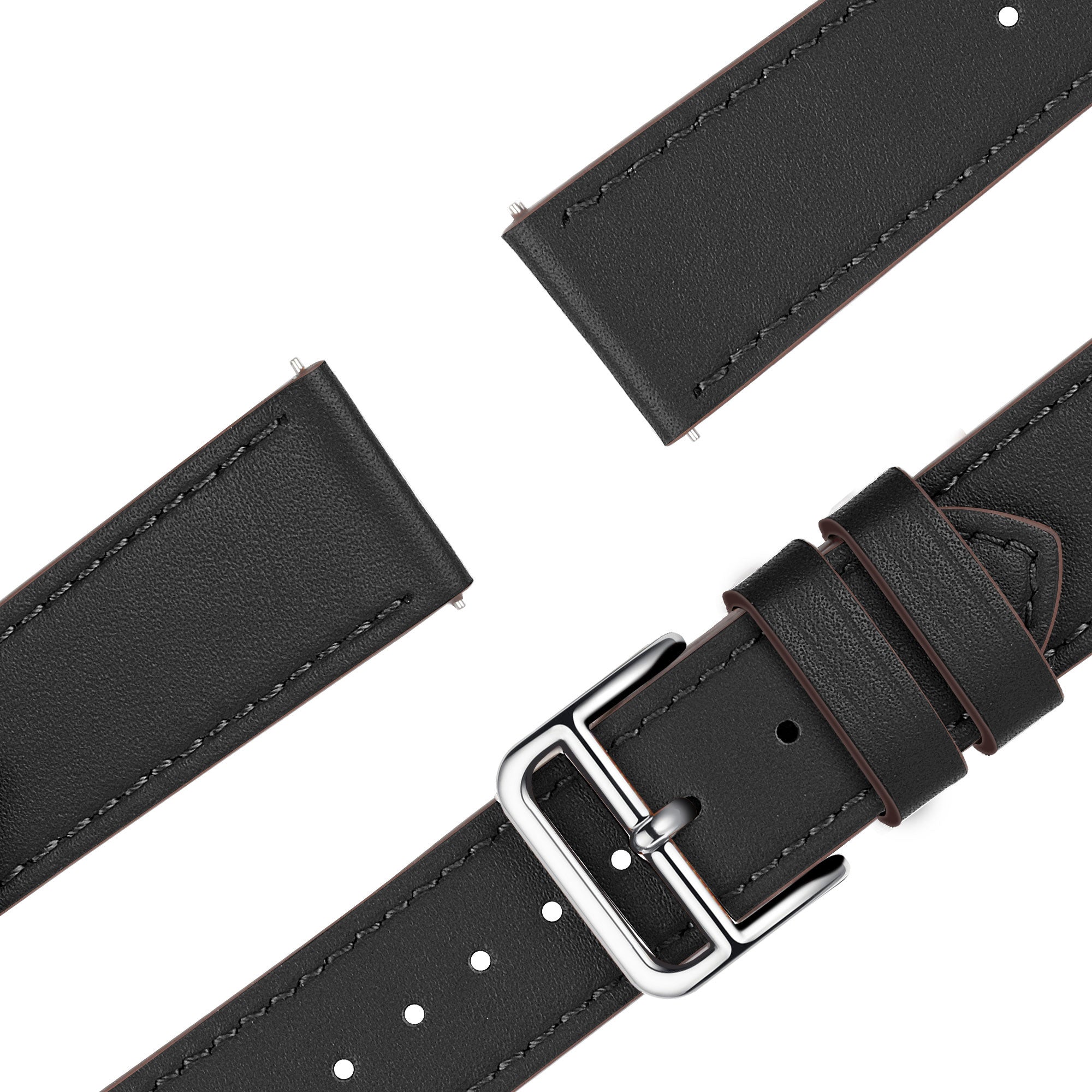 Bandz Bracelet cuir 'Deluxe' OnePlus Watch 3 (noir)
