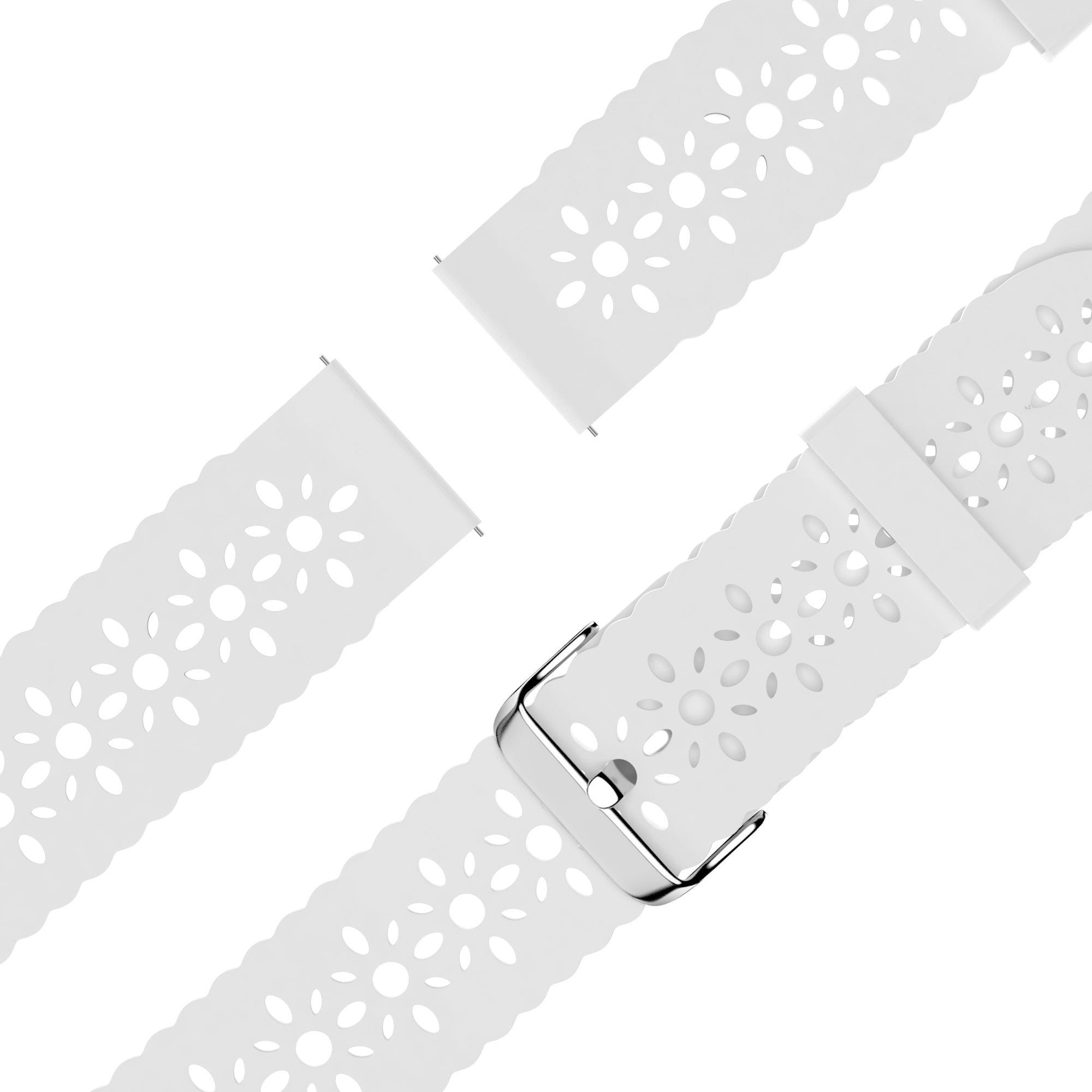 Bandz Bracelet silicone avec motif Coros Apex 42mm (blanc)