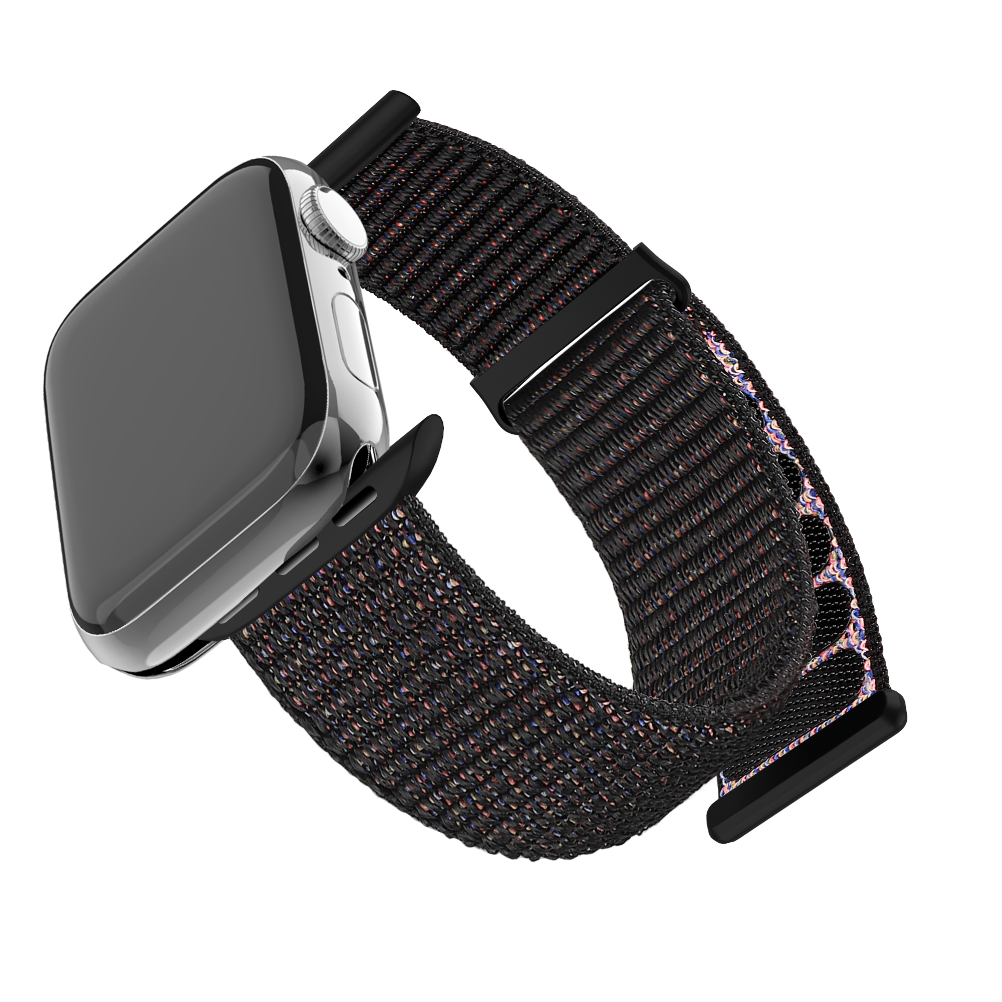 BALR. Bracelet en nylon pour Apple Watch (noir)