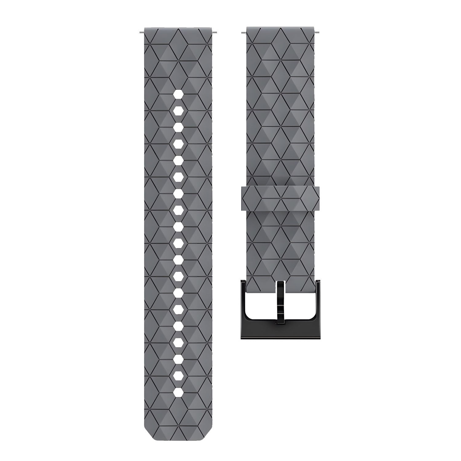 Bracelet silicone 'Hexa' Suunto Race 2 (gris)