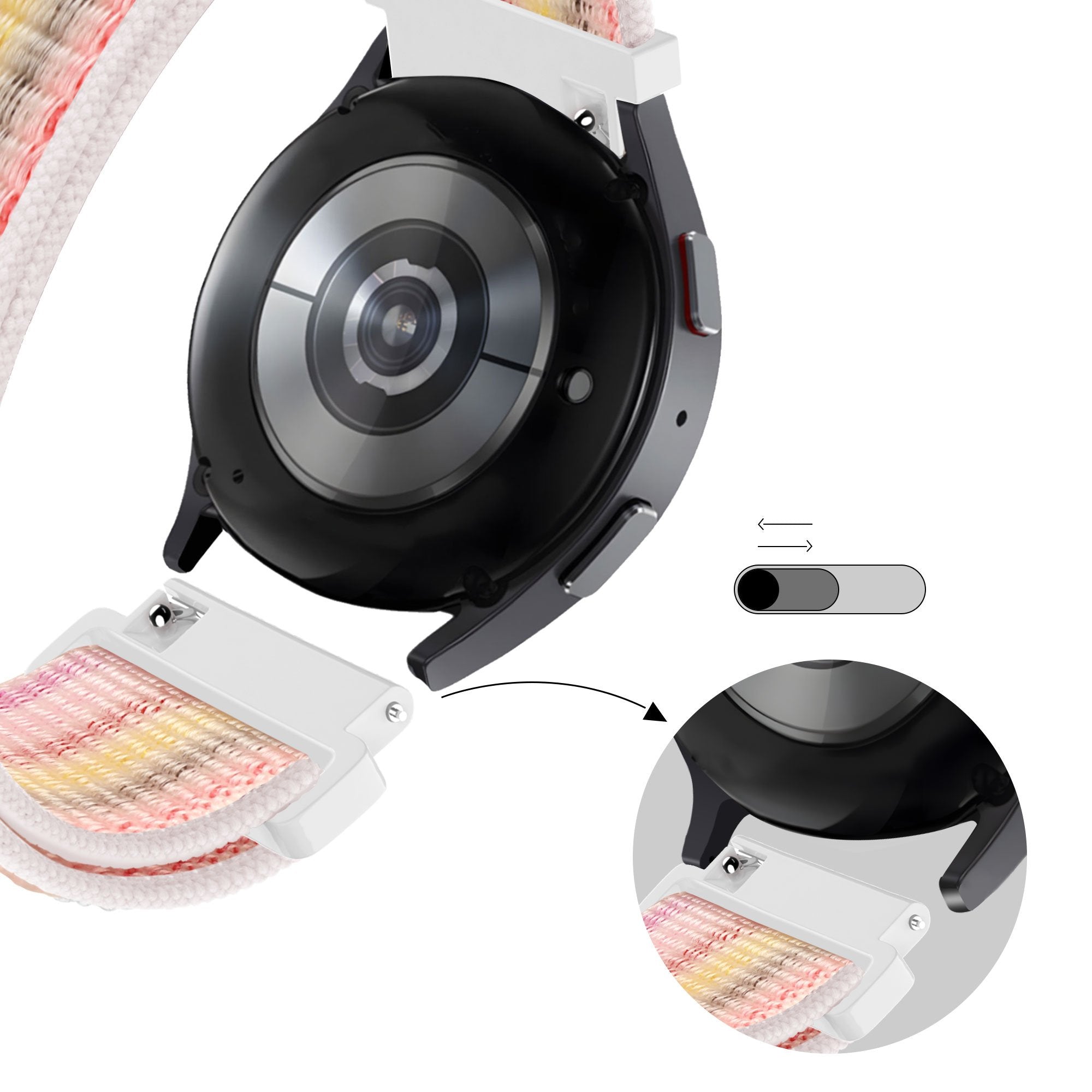 Bandz Bracelet nylon Loop Garmin Vivomove Sport (colorée)