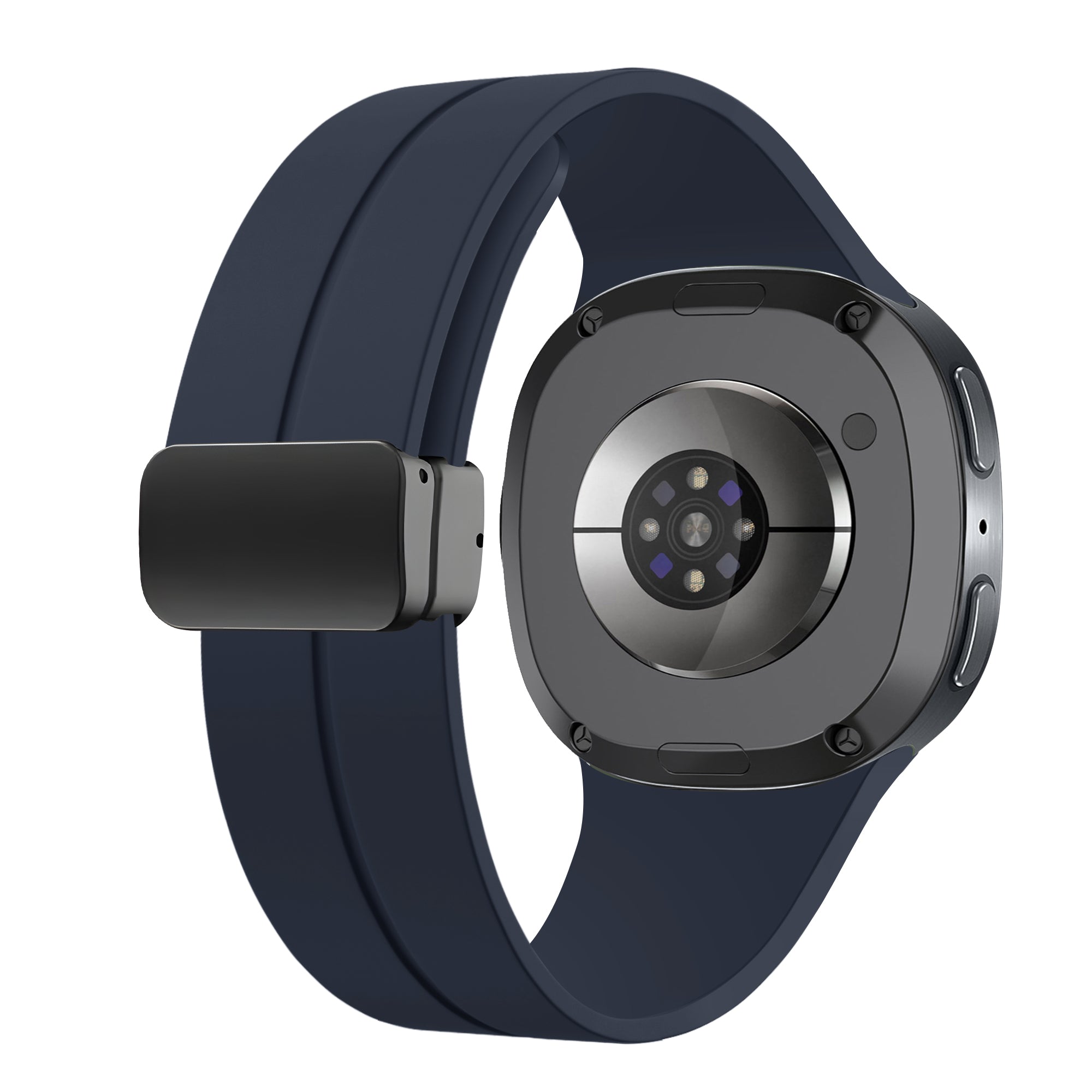 Samsung Galaxy Watch 8 Classic D-Buckle Silicone Strap (Dark Blue)