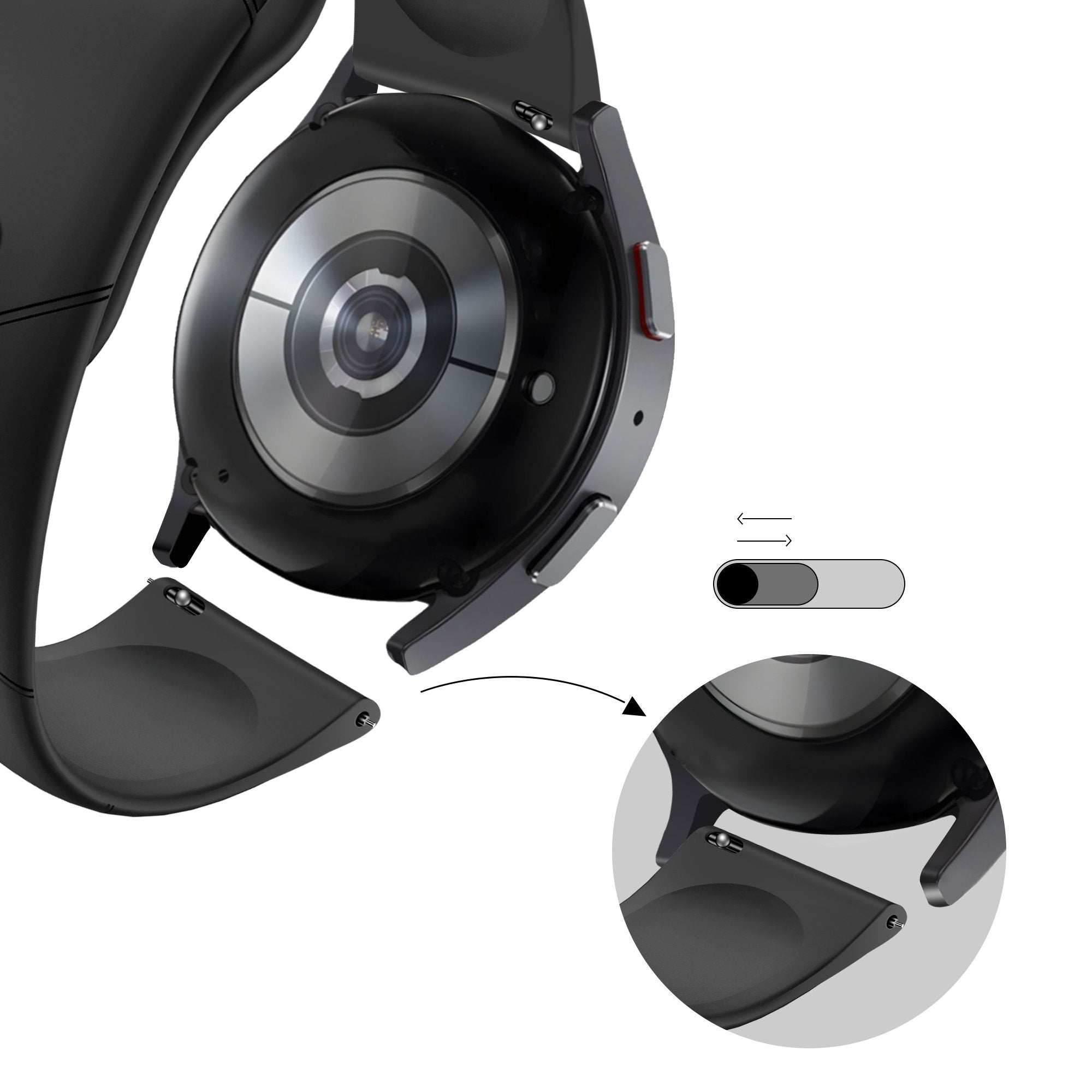 BALR. Bracelet sport Hexagone Xiaomi Watch 2 / 2 Pro (noir)