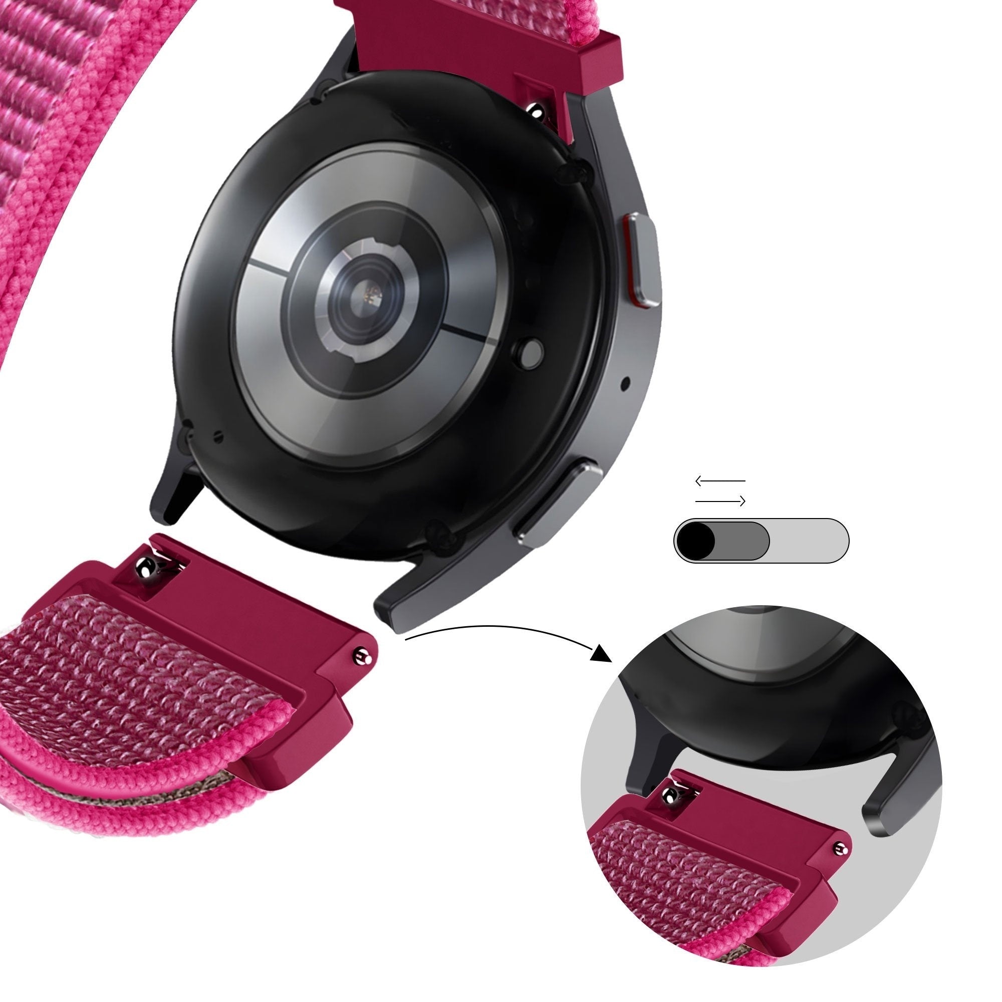 Bandz Bracelet nylon loop Coros Pace 2 (fruit du dragon)