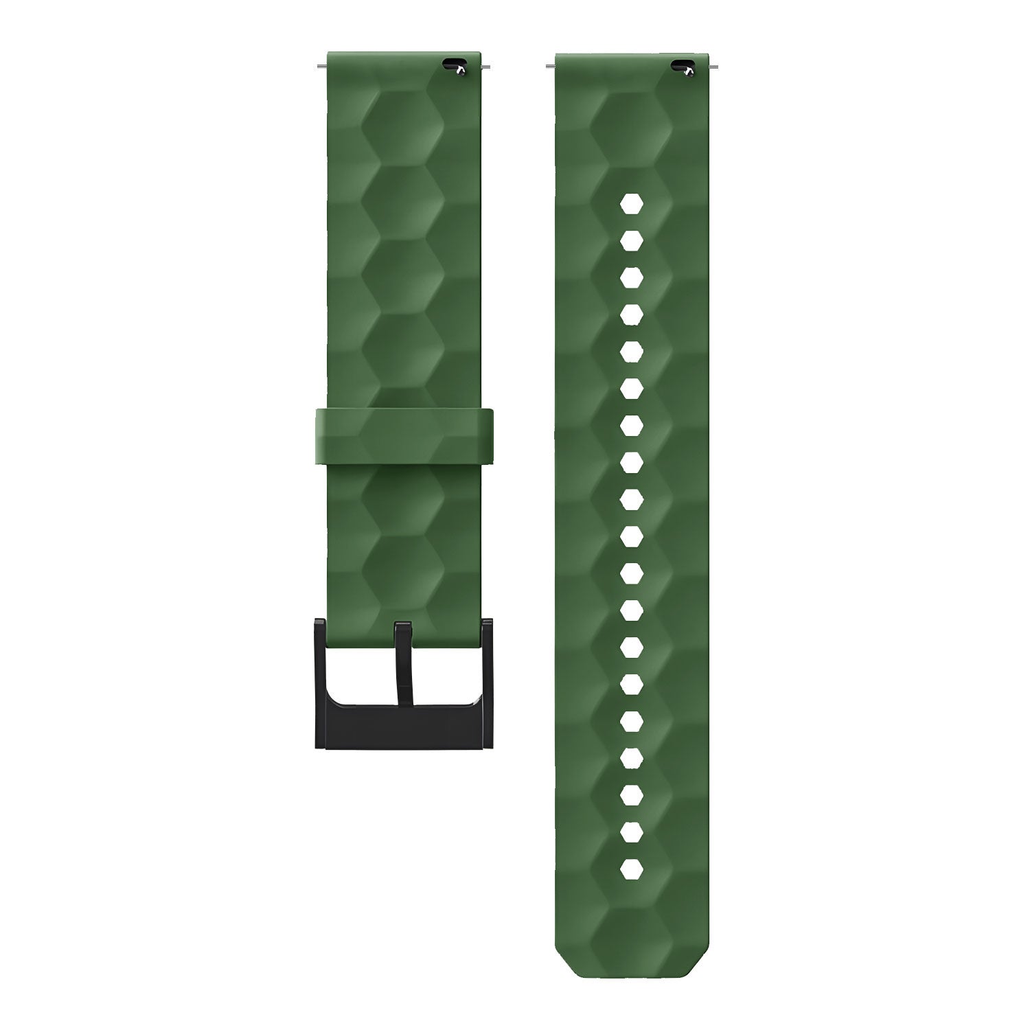 Bracelet silicone 'Hexa' Amazfit GTR 4 (vert militaire)