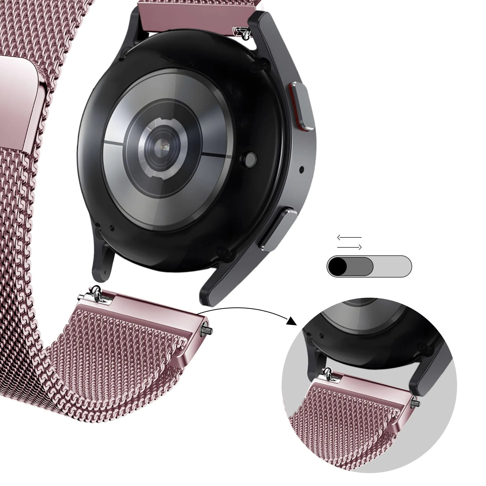 Bandz Bracelet Milanais loop Amazfit Active 2 (rose)