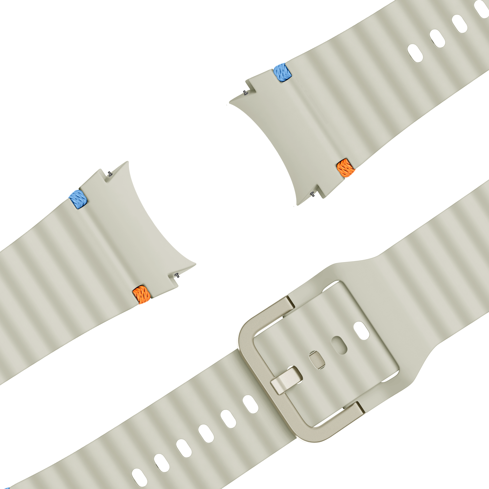 Bandz Samsung Galaxy Watch 7 - 44mm Wave Strap 'Easy Fit' (Starlight)