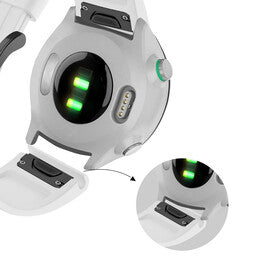 Bandz Bracelet silicone á boucle Garmin Instinct E - 40mm (blanc)