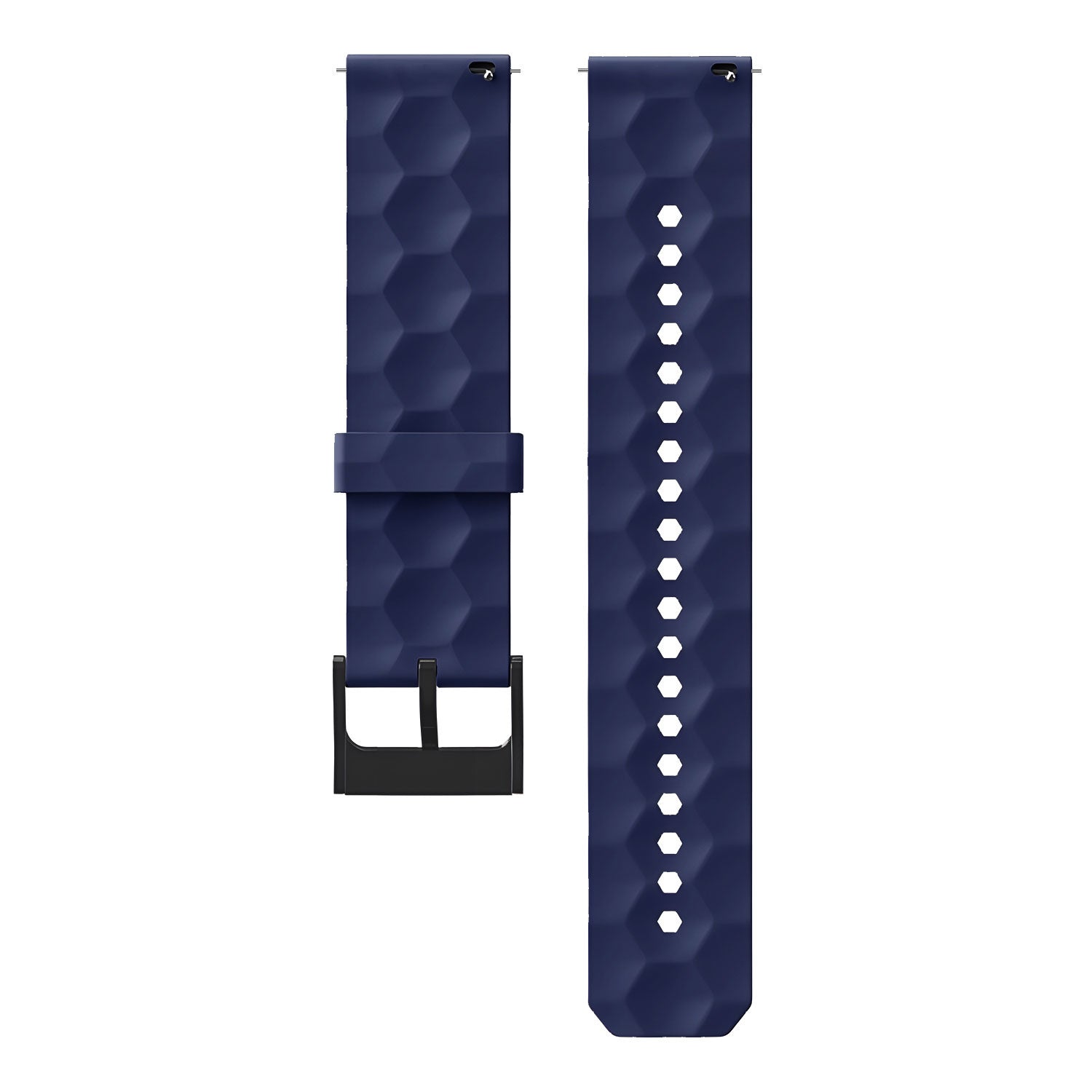 Coros Apex 42mm Silicone Hexa Strap (Dark Blue)